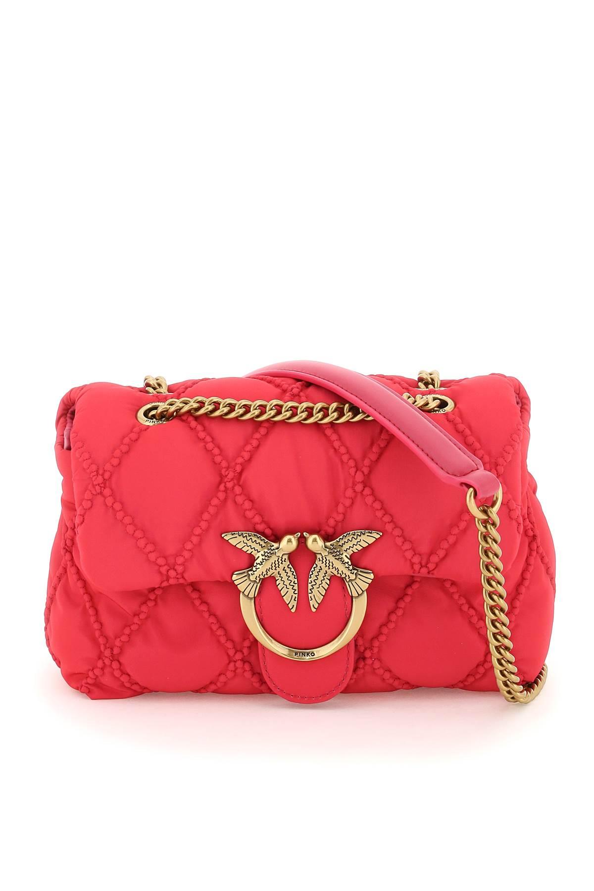 Pinko Love Mini Puff Rhombus Bag in Red Lyst