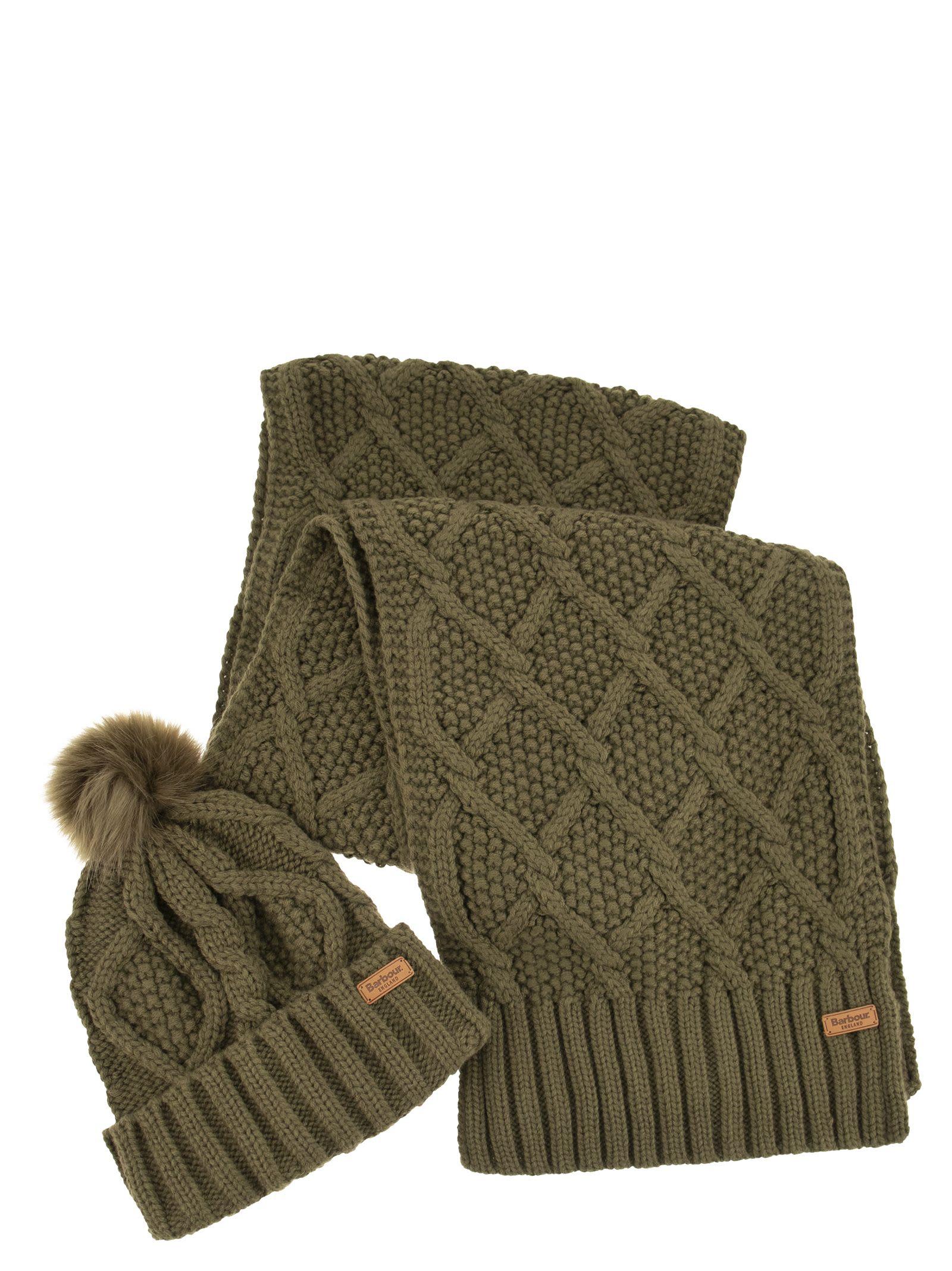 barbour beanie green