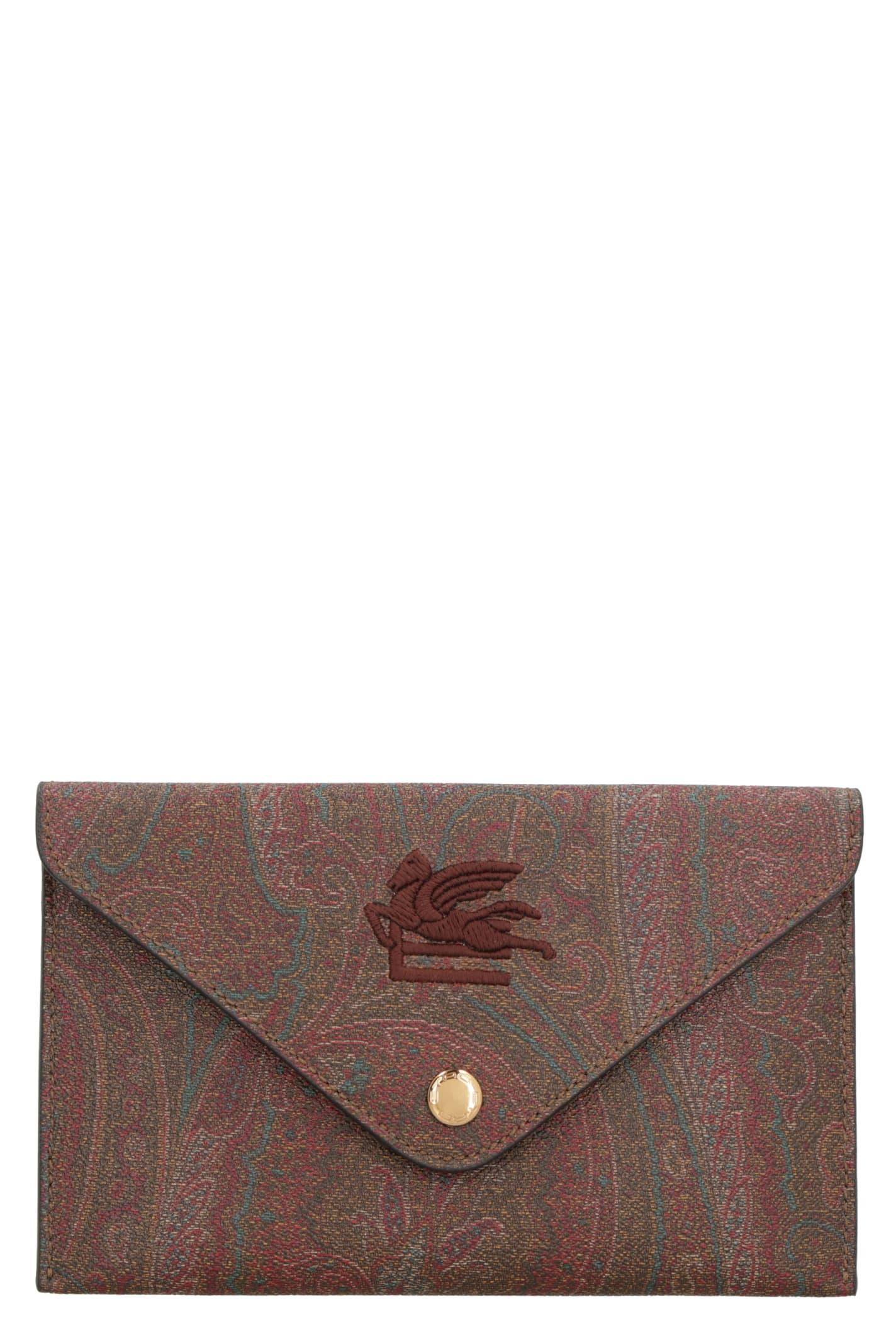 クラッチバッグ Etro Structured Leather Clutch Bag Women's Etro Clutch Bag | INTERVISTA
