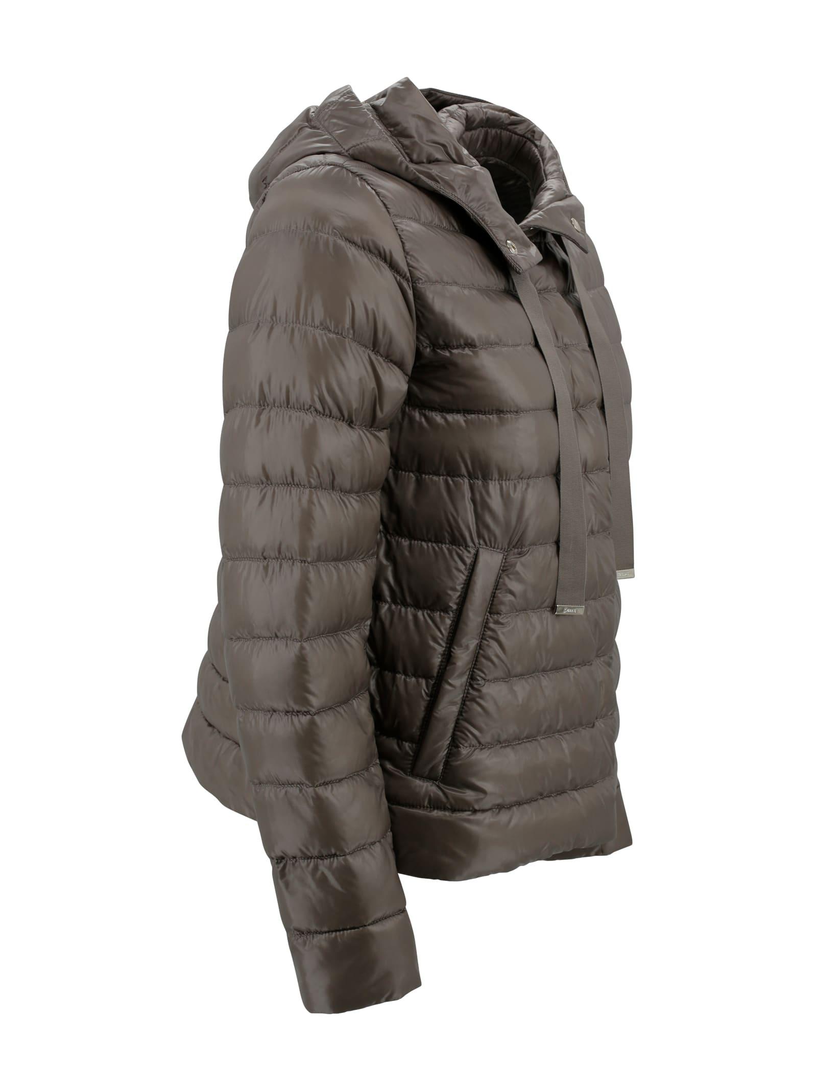 Herno Hooded Jacket in Black | Lyst