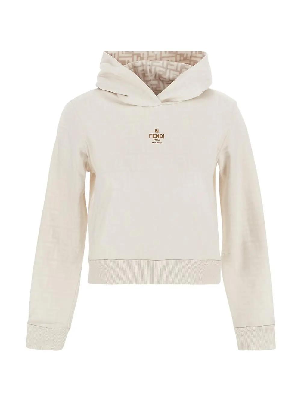 Fendi White Jersey Sweatshirt Lyst