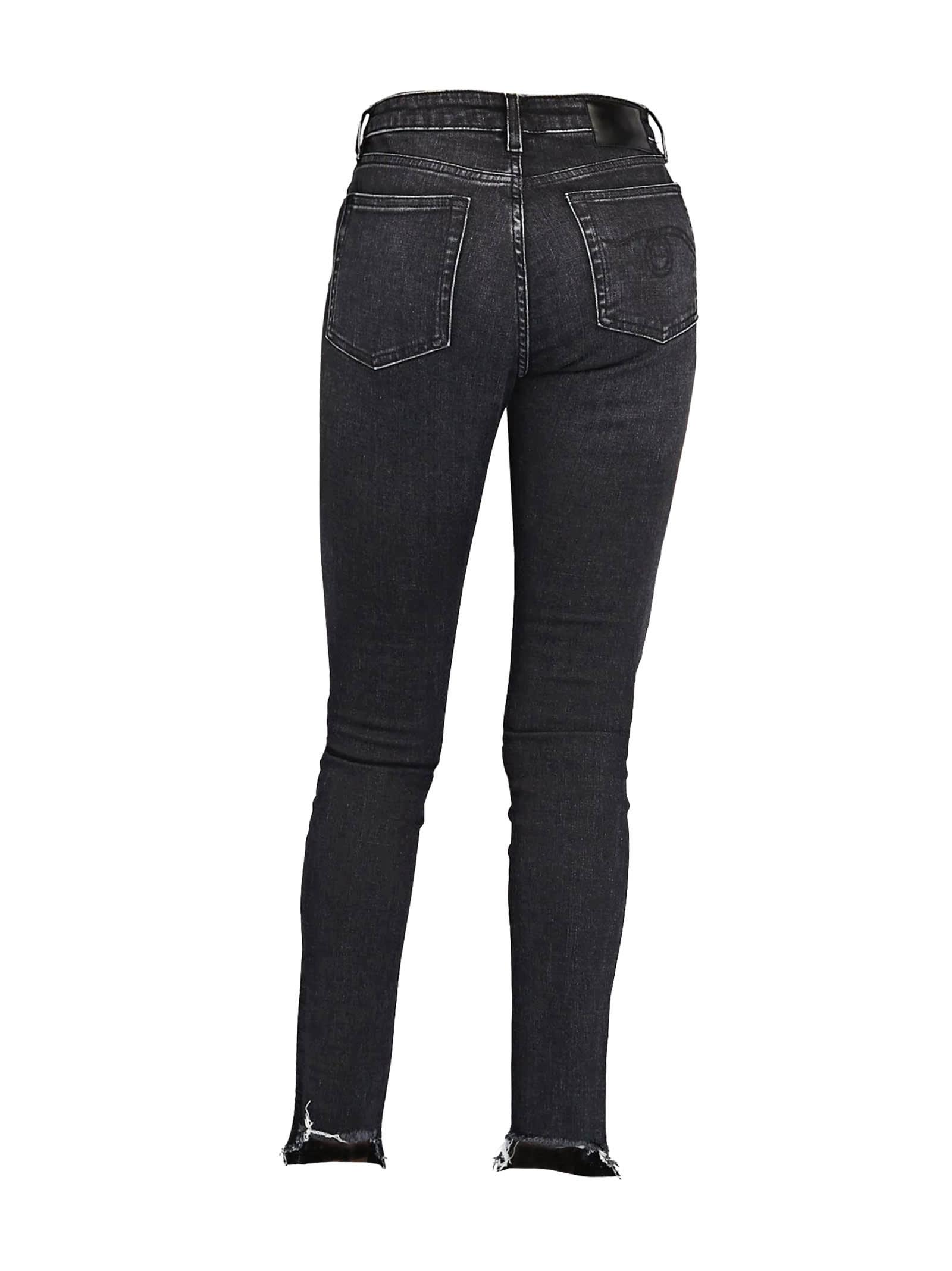 Womens Clothing Jeans Skinny jeans Boutique Ludivine Denim R13 Allison Skinny Morrison Black 