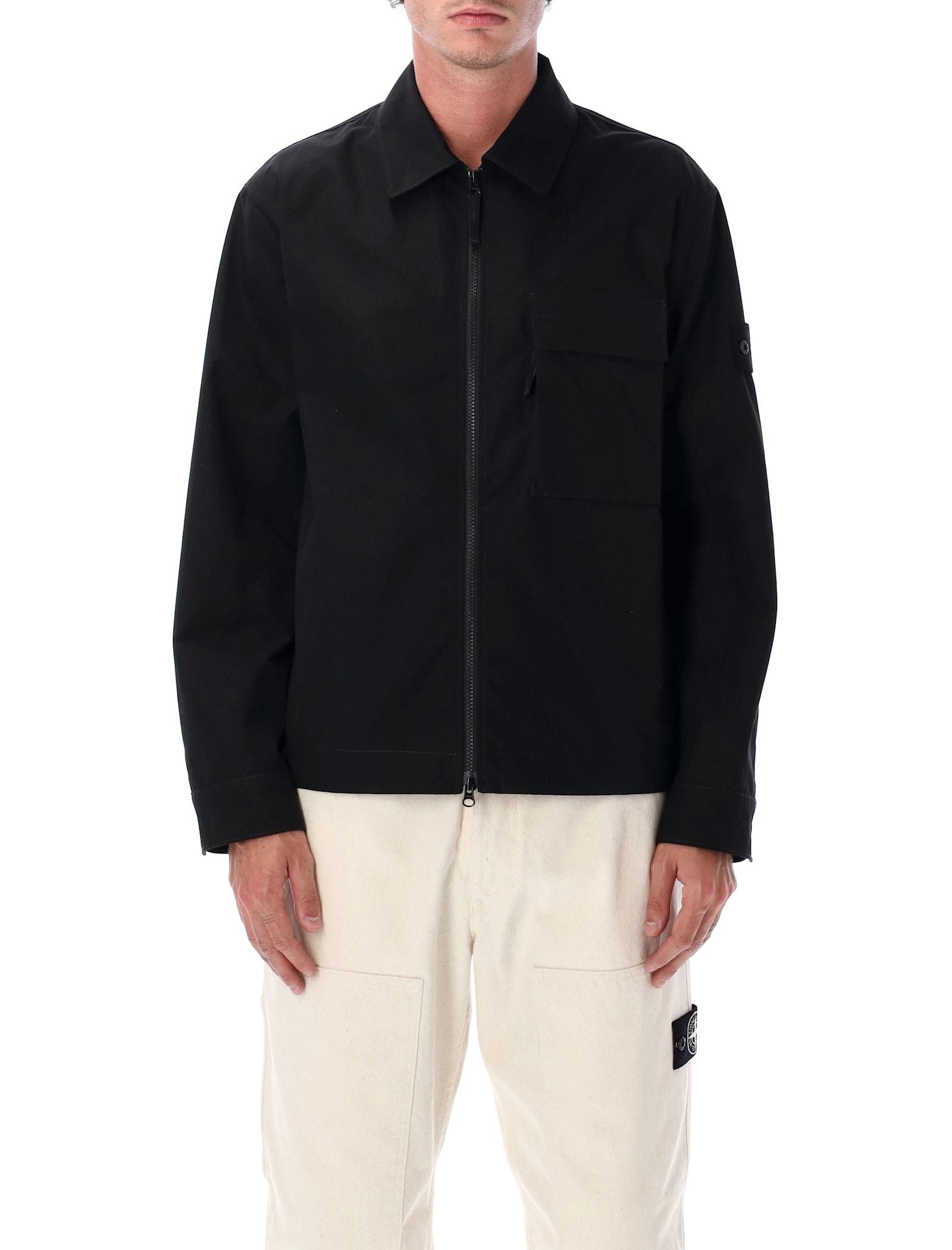 Stone Island Ghost Project Overshirt in Black for Men | Lyst