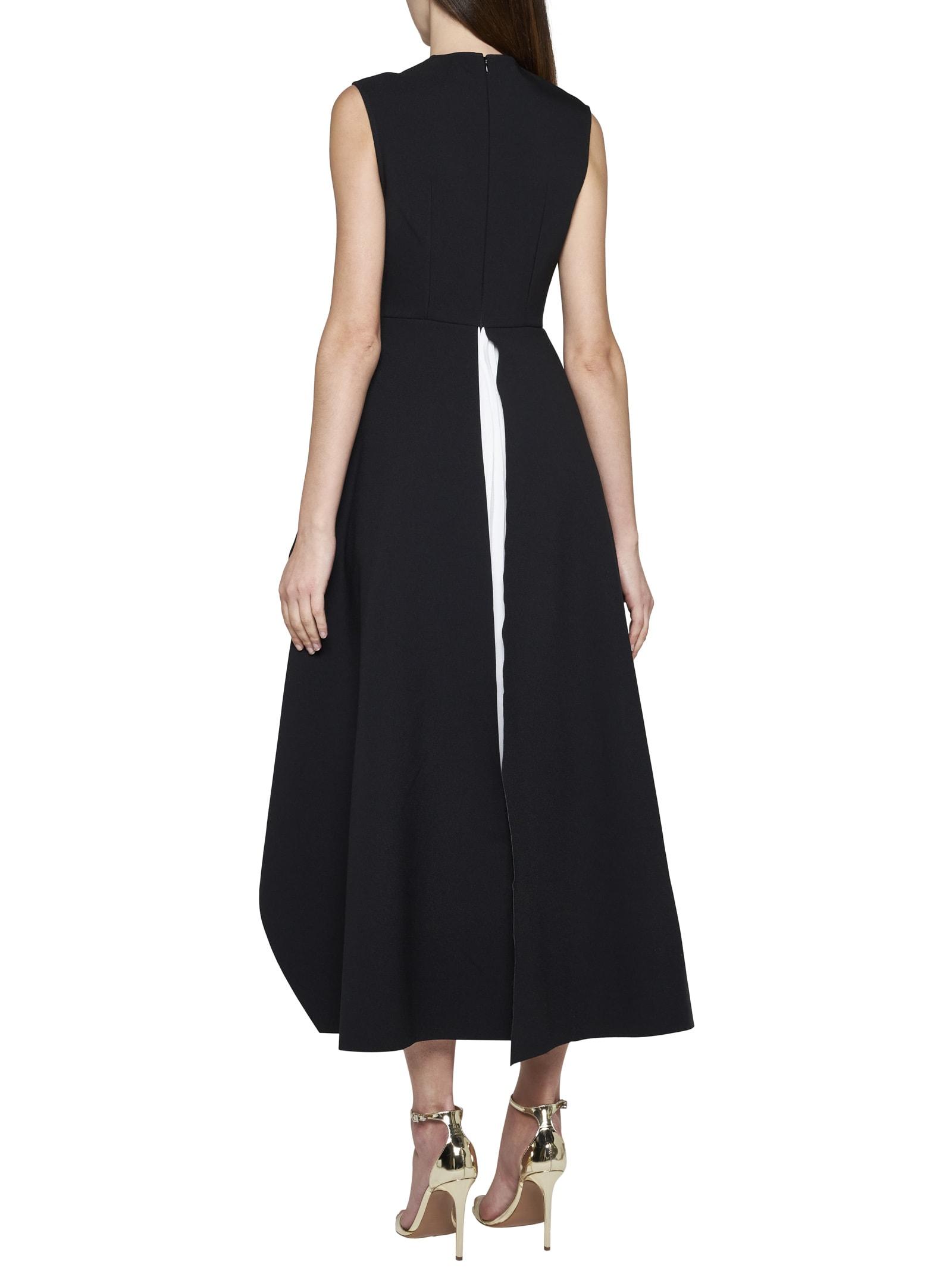 SOLACELONDON ワンピース ドレス Severny pleated layere1055229 The Severny Midi Dress in Red – Solace London
