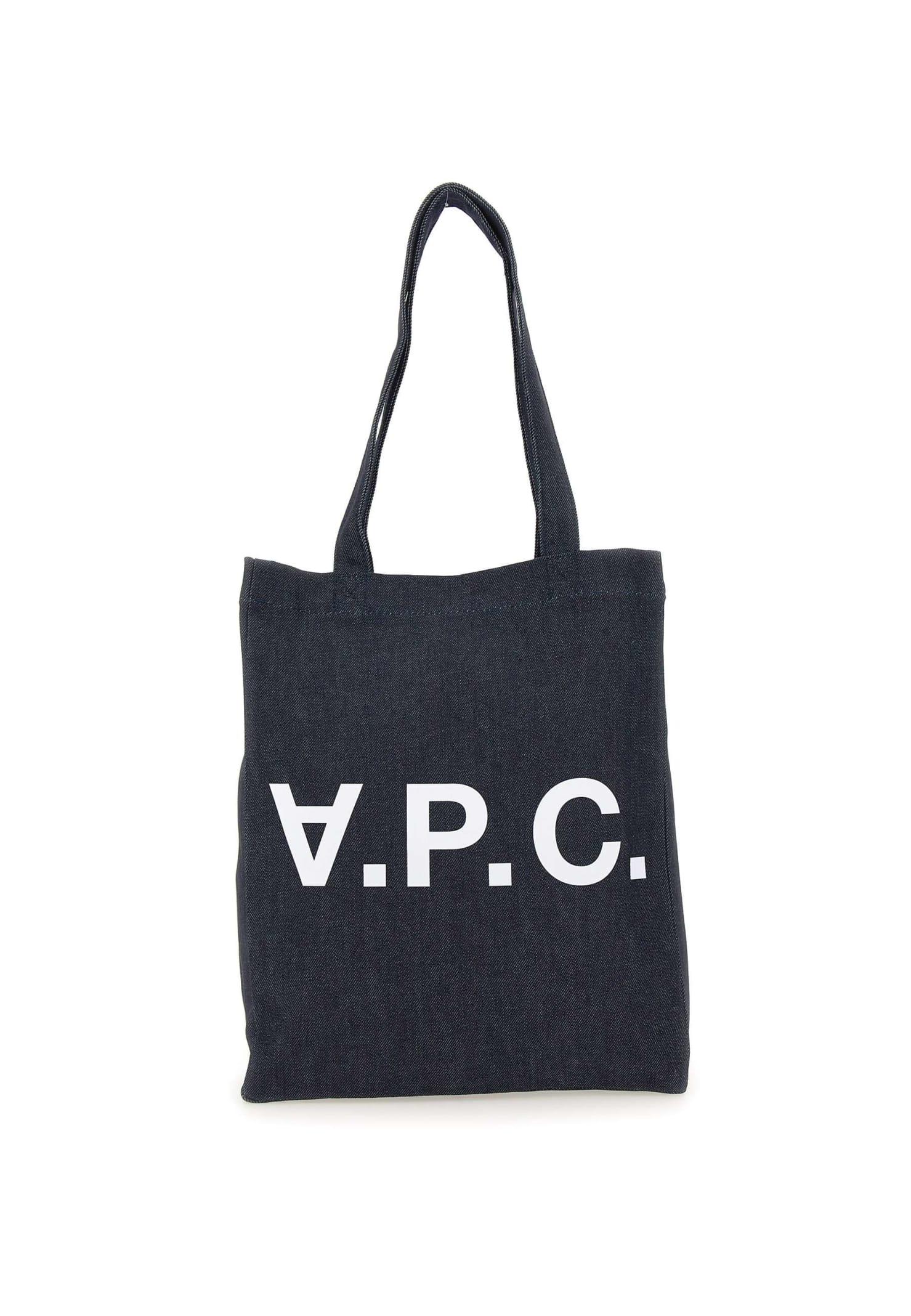 A.P.C. Tote Laure Bag in Blue | Lyst