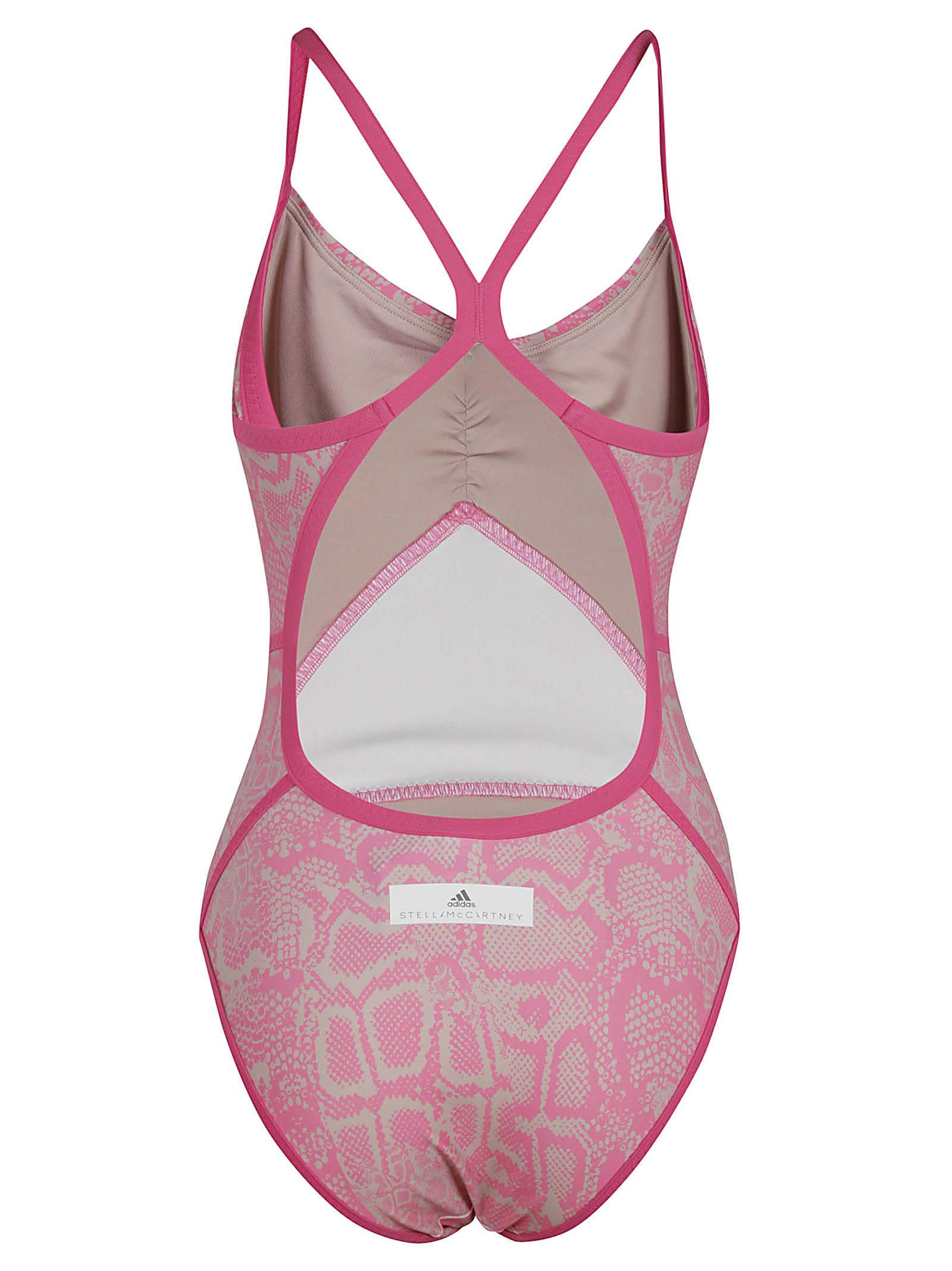 【送料&関税込】Adidas Snake-skin Effect Swimsuit adidas Snake-Skin Effect Swimsuit in Pink | Lyst