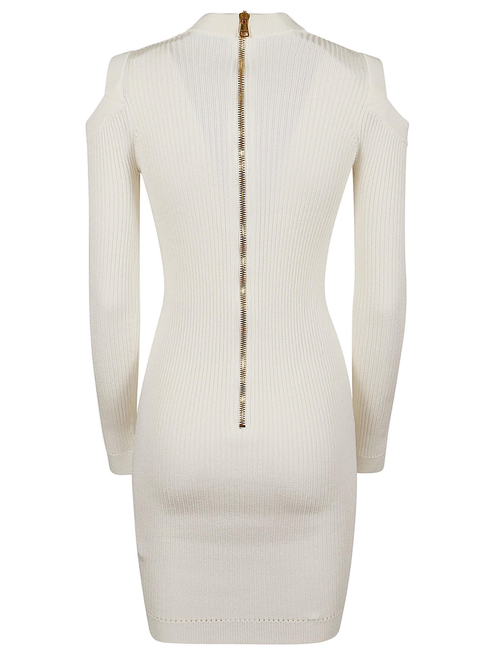 【送料&関税込】Balmain Ls Db Col Shoulder Cut Knit Dress Balmain Ls db col shoulder cut knit dress | The Fashion Square