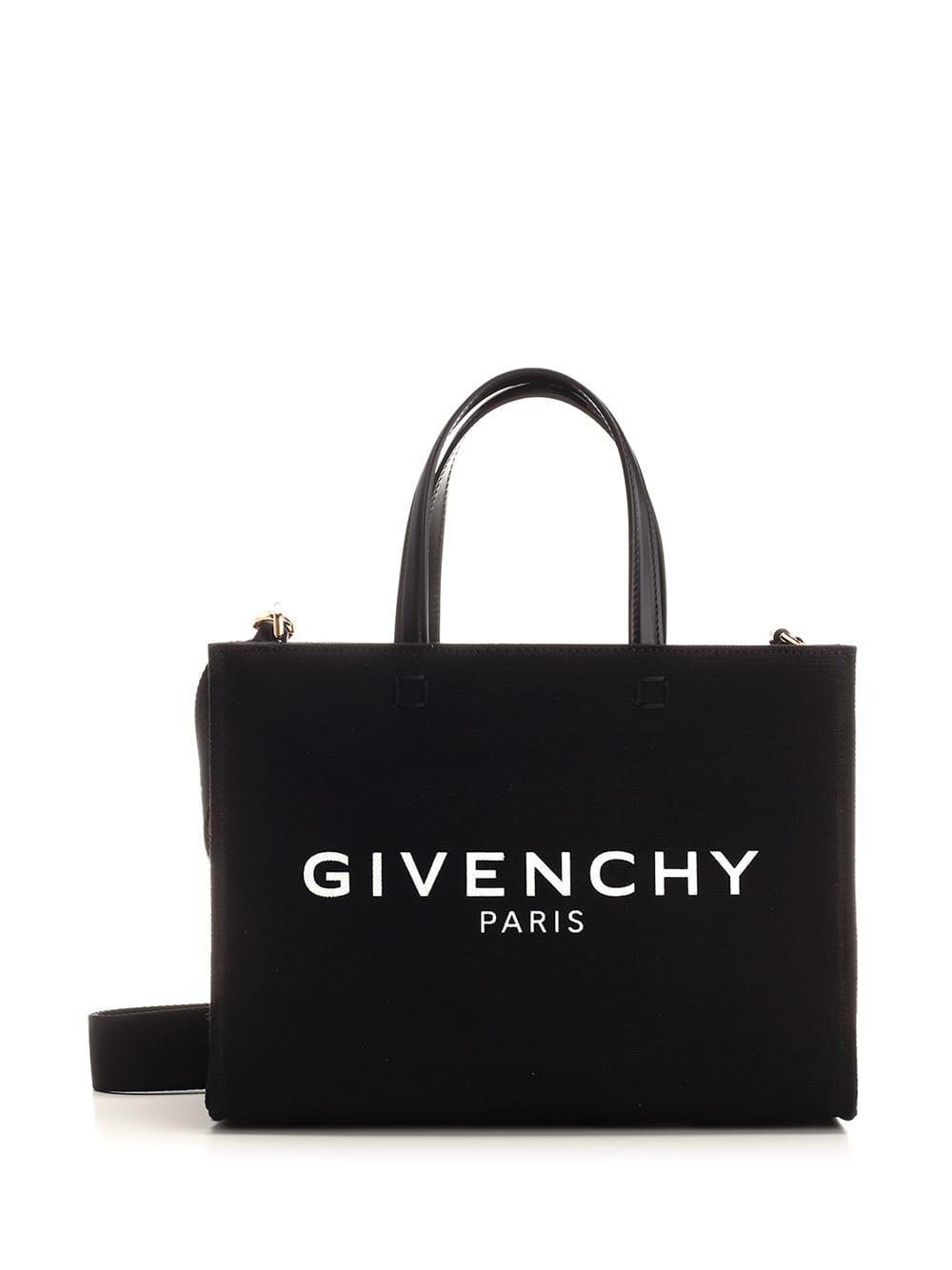 Givenchy G-tote Small Canvas Shopper in Black