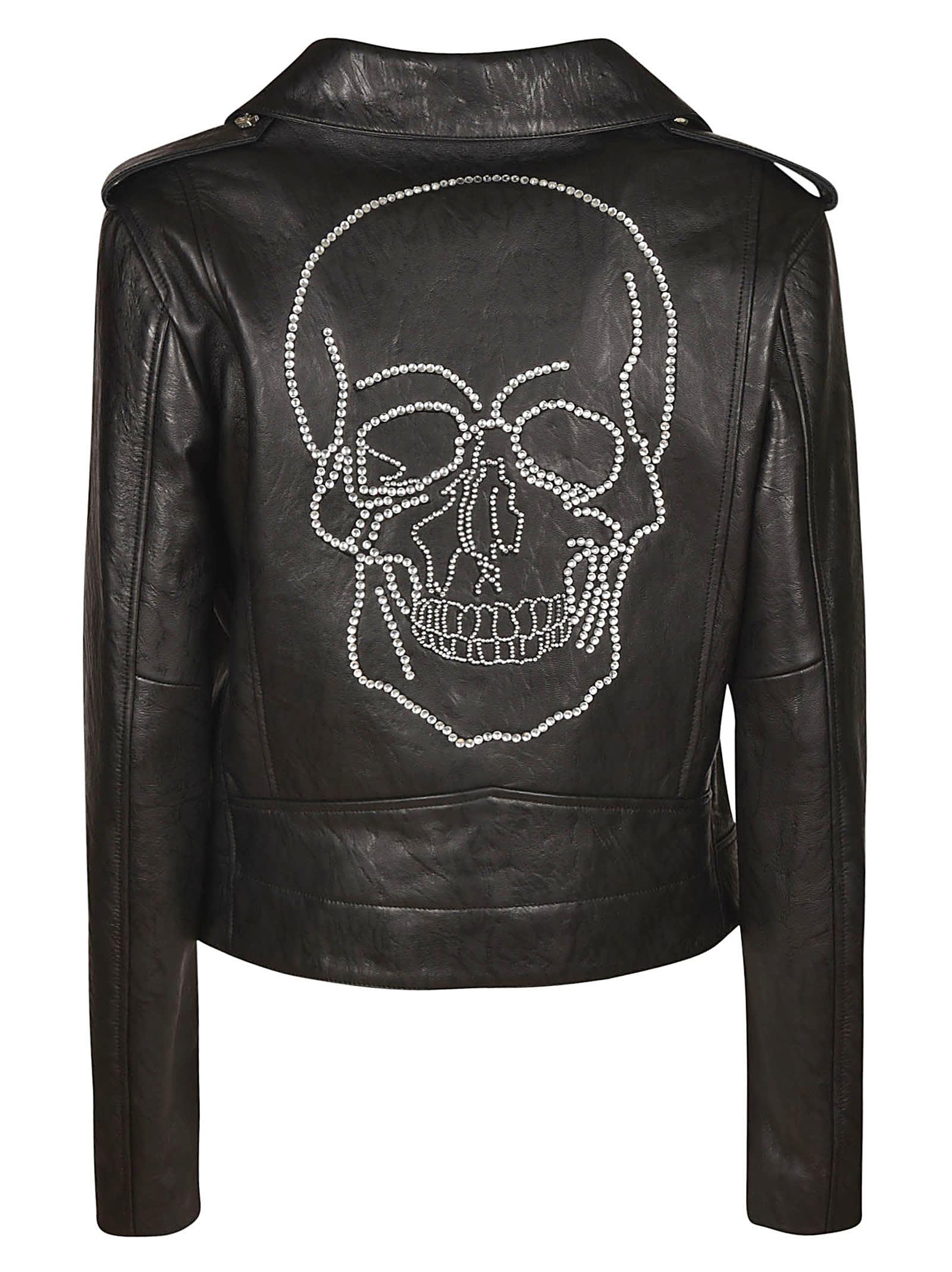Philipp Plein Crystal Skull Leather 