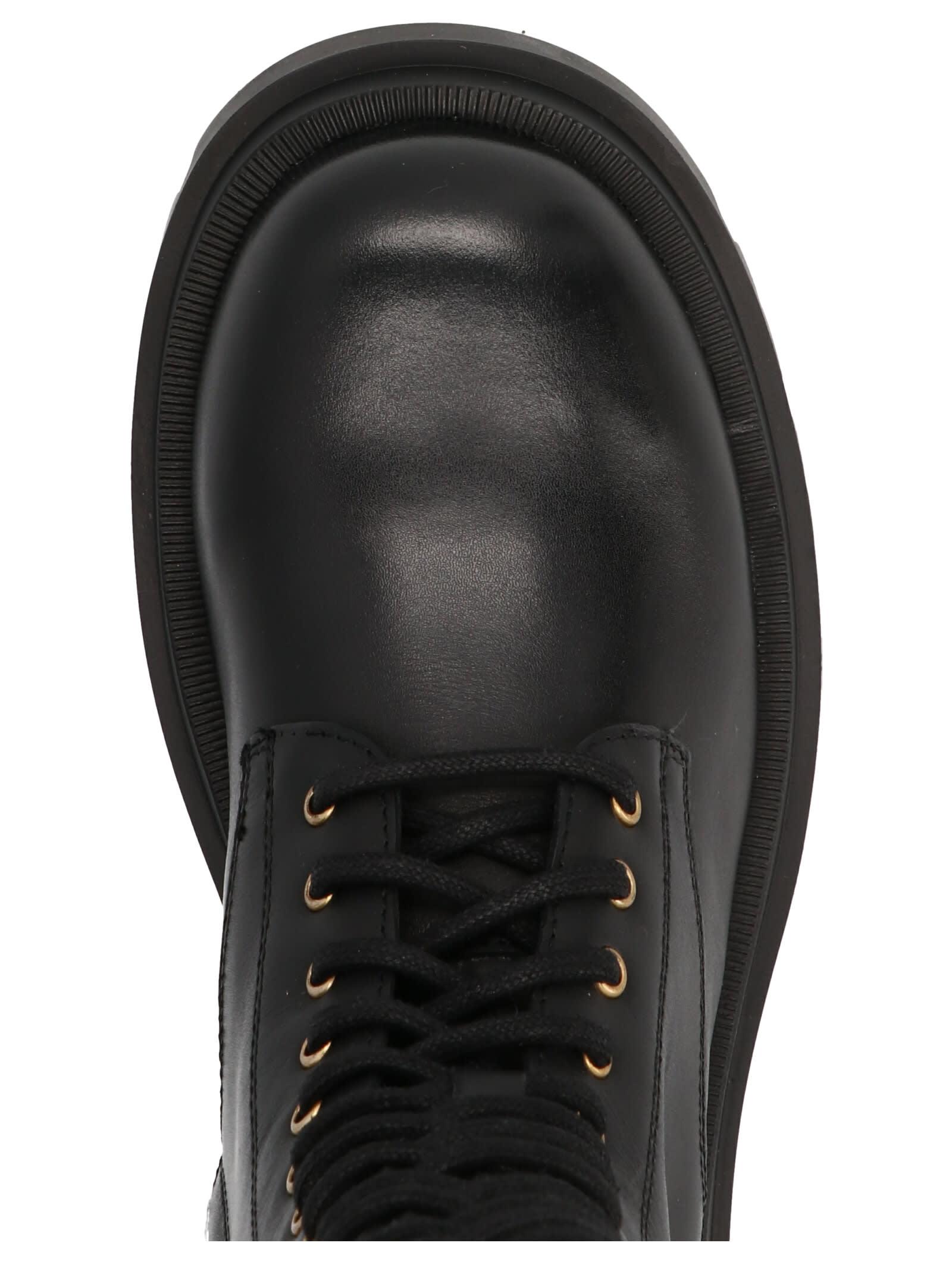 Twinset High Combat Boots in Black | Lyst