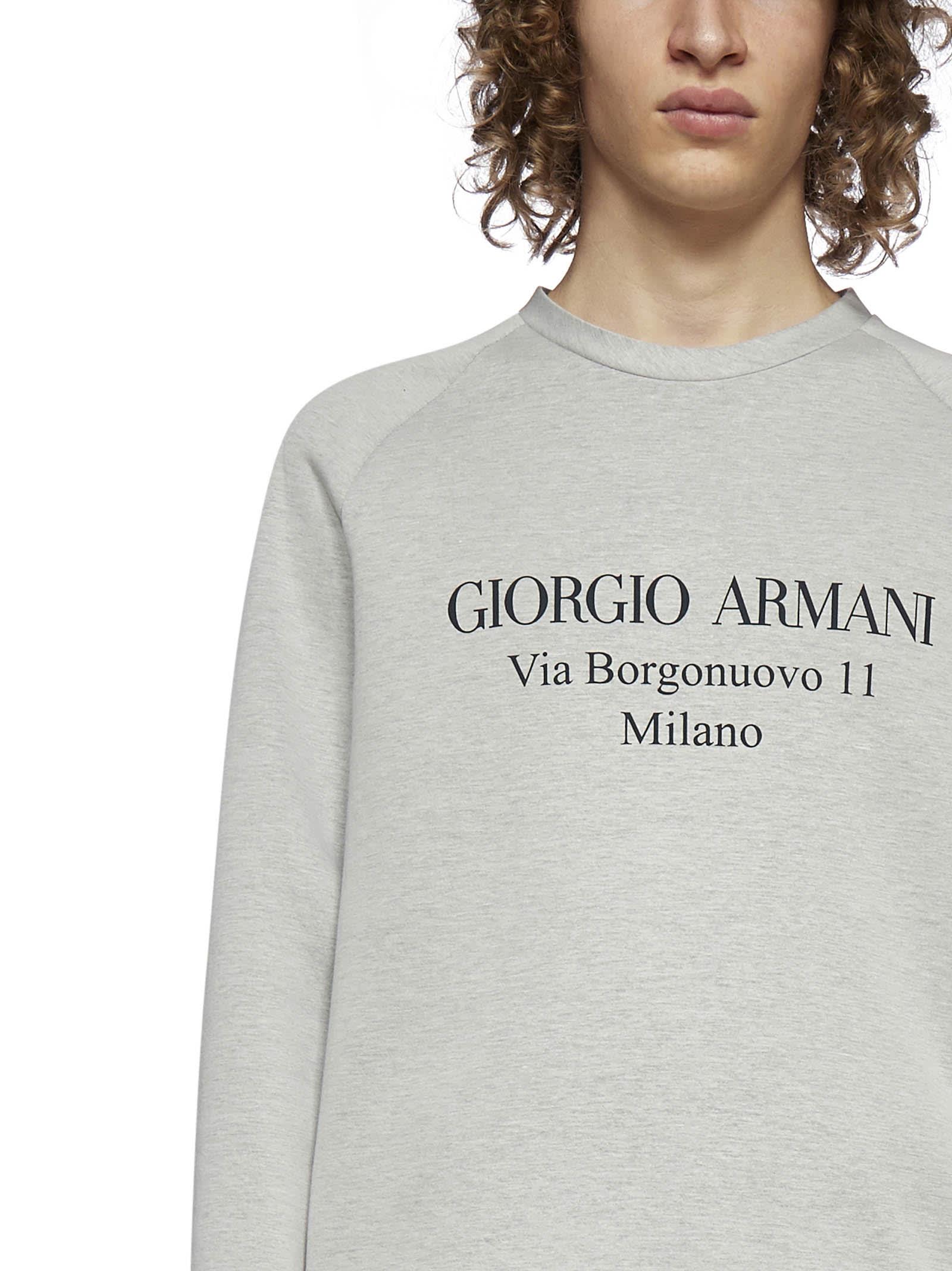 Giorgio Armani Fleece in Gray for Men | Lyst