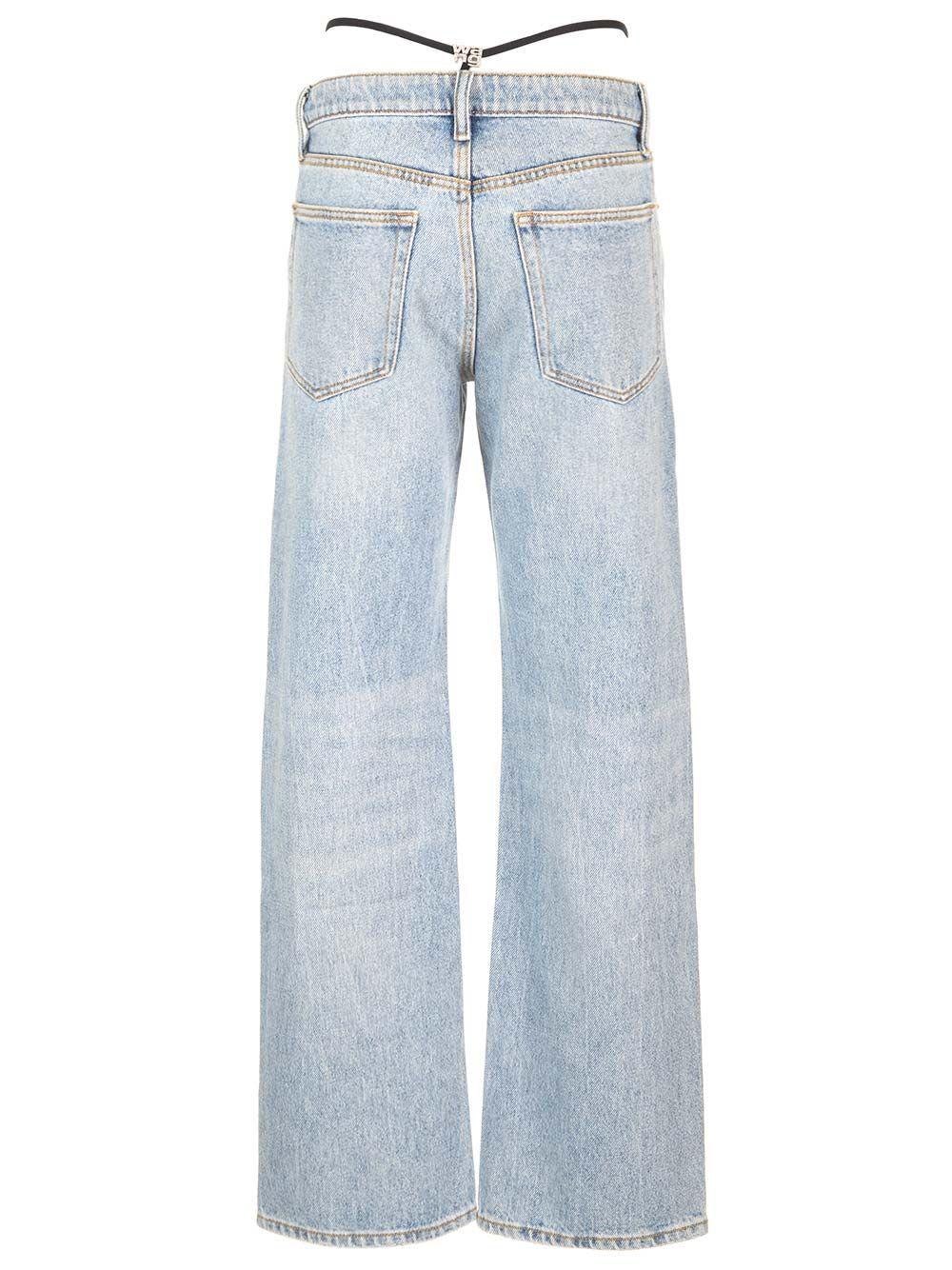 Alexander Wang Jeans With Built-In Thong in Blue Lyst