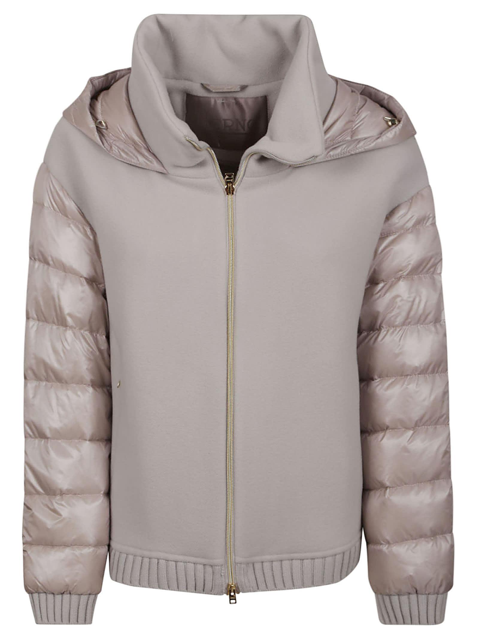 Herno Bomber Down Jacket in Gray | Lyst