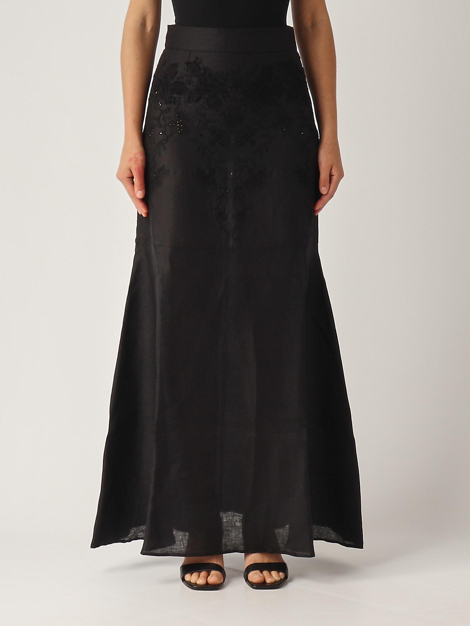 Ermanno Scervino Gonna Lunga Skirt in Black | Lyst