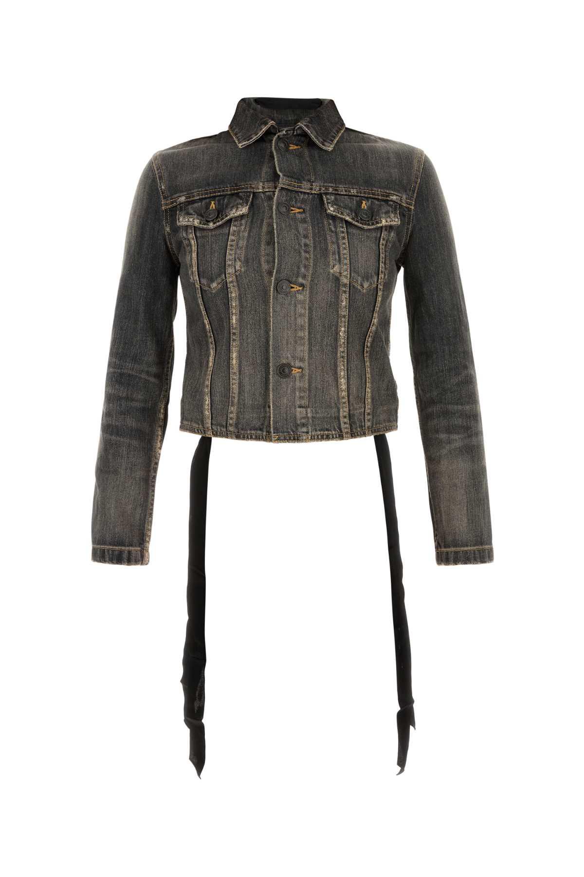 ジャケット BALENCIAGA Women Denim Pants 790869TQW541071 Black BALENCIAGA - Denim jacket | Leam Roma - Luxury Shopping Online