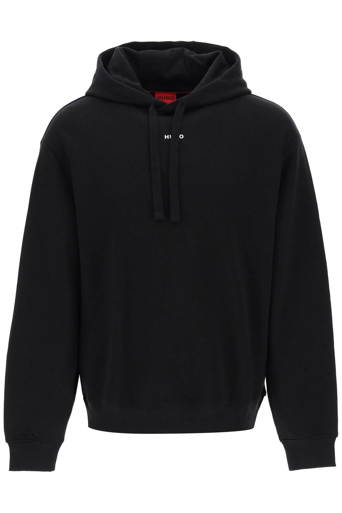 HUGO Sweatshirt With Hood in Black for Men | Lyst