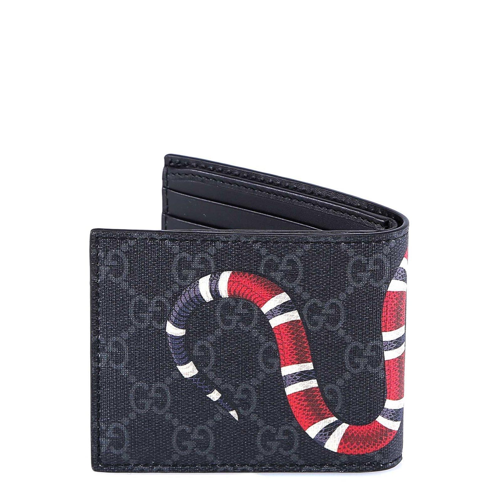 Gg Supreme Wallet Gucci Snake Leather Wallet Gucci King Snake GG