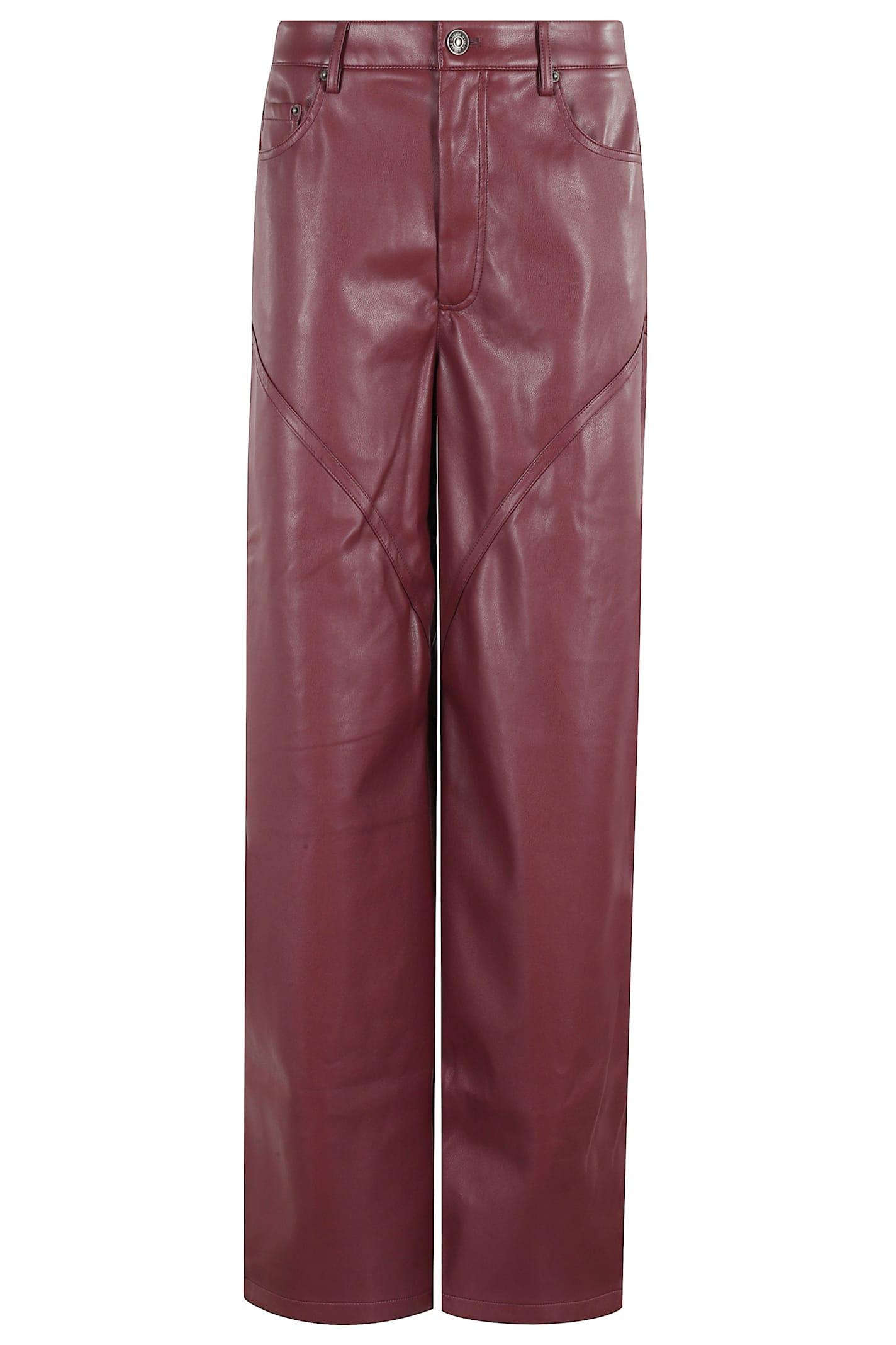 パンツ Rotate Birger Christensen Bordeaux Faux Leather Trousers ROTATE BIRGER CHRISTENSEN Pants for Women | Online Sale up