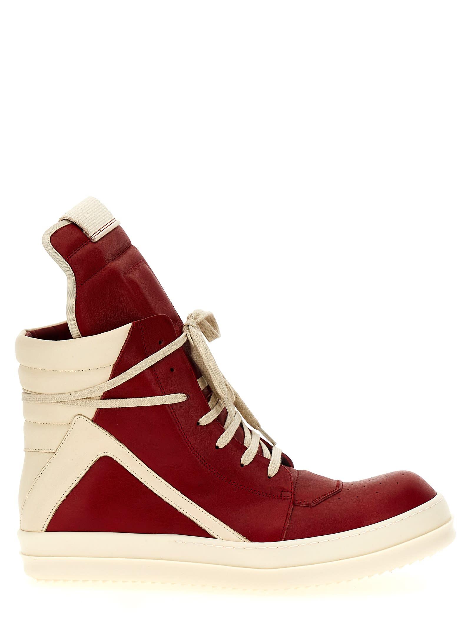 スニーカー GEOBASKET SNEAKERS Rick Owens Geobasket Sneakers in Red for Men | Lyst