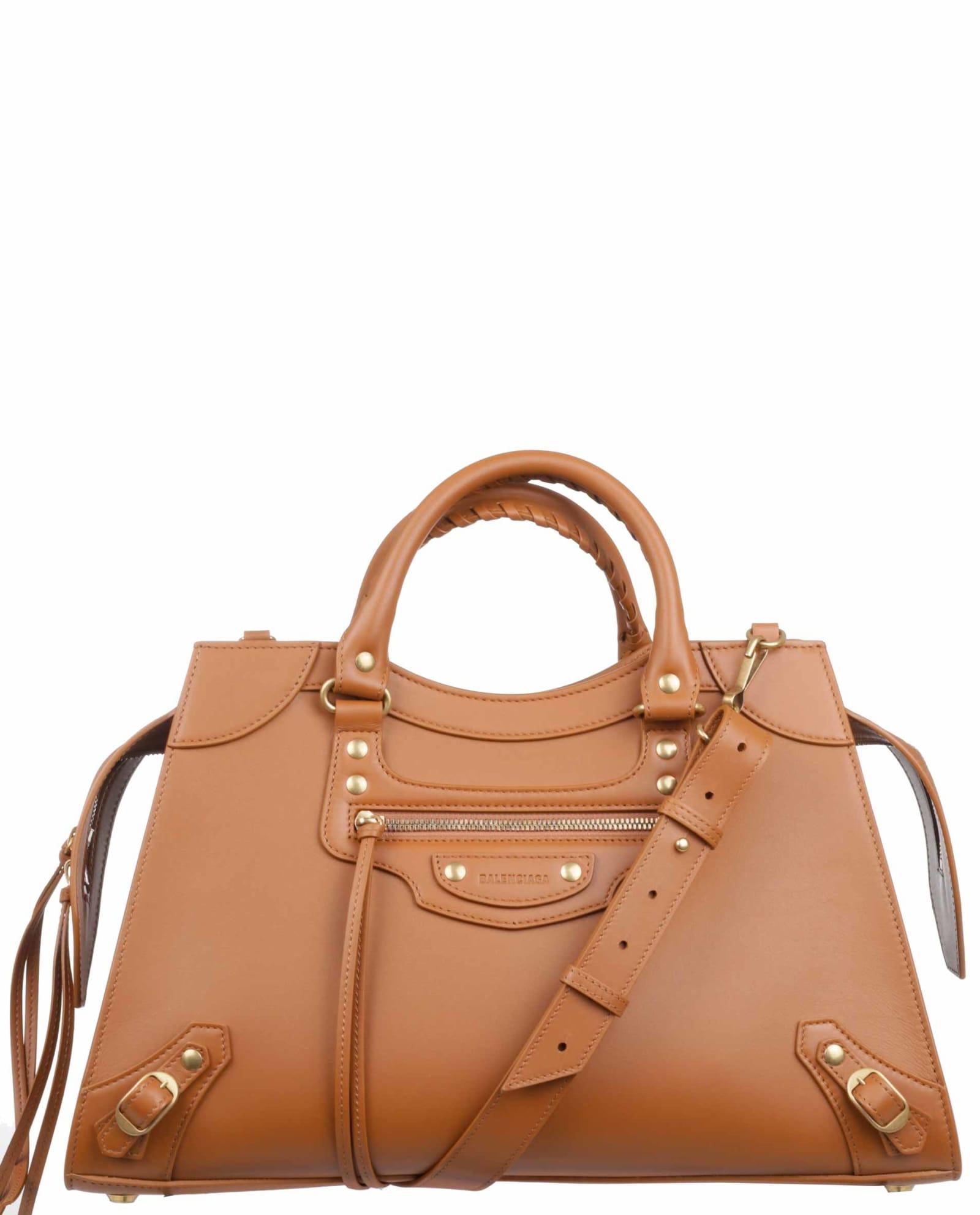 Balenciaga Leather Neo Classic City Bag in Beige (Brown) | Lyst