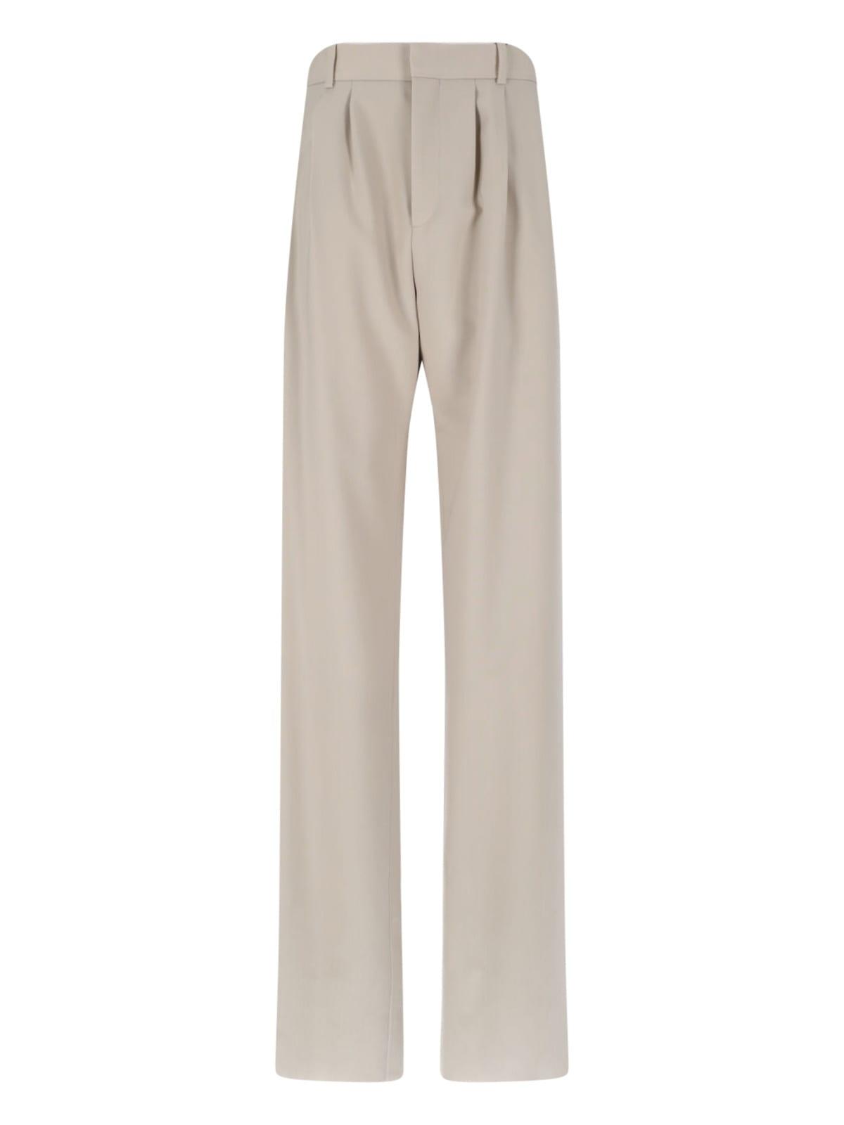 White Saint Laurent Pants for Women | Lyst