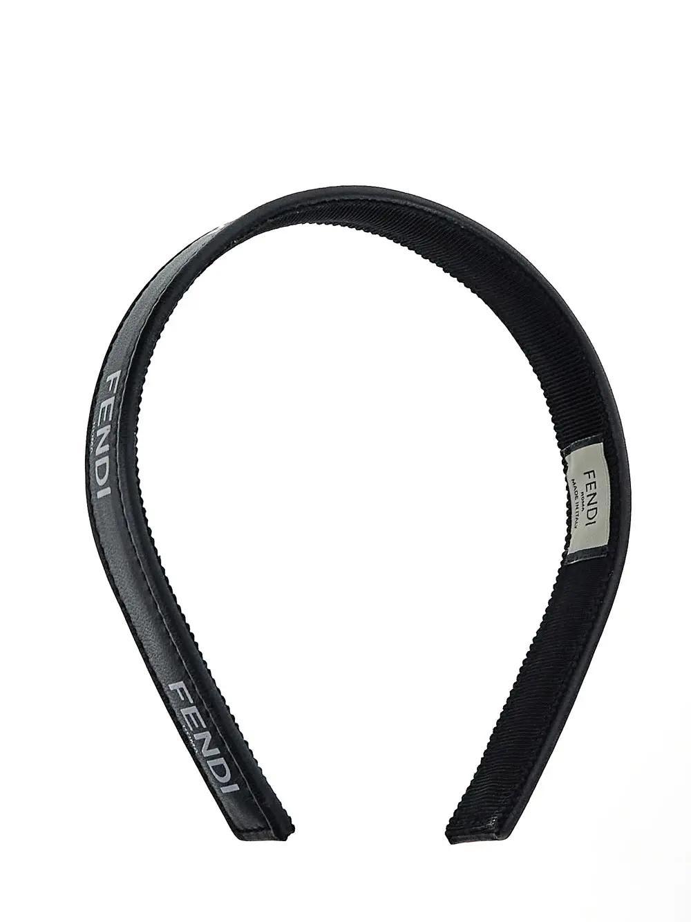 Fendi Logo Headband in Black | Lyst