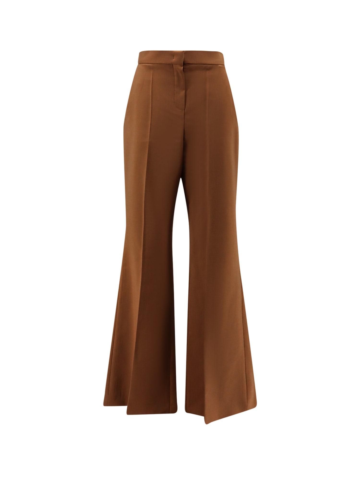 パンツ Fendi Dark Purple Grain De Poudre Wool Trousers Fendi Dark Purple Grain De Poudre Wool Trousers Women In