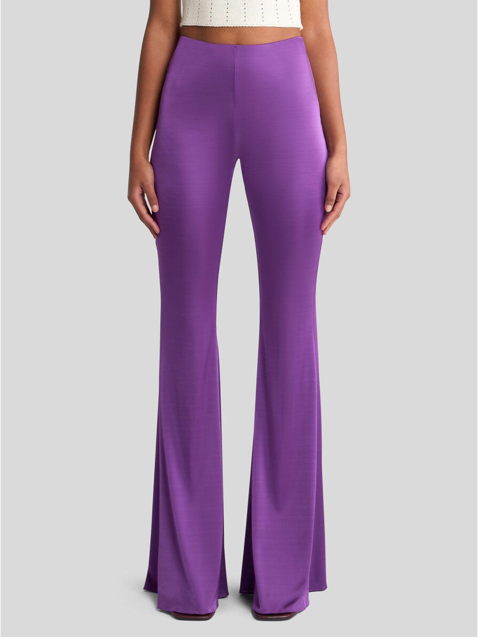 パンツ ETRO FLARED TROUSERS IN IVORY VISCOSE Etro Flared Trousers In Ivory Viscose In White | ModeSens