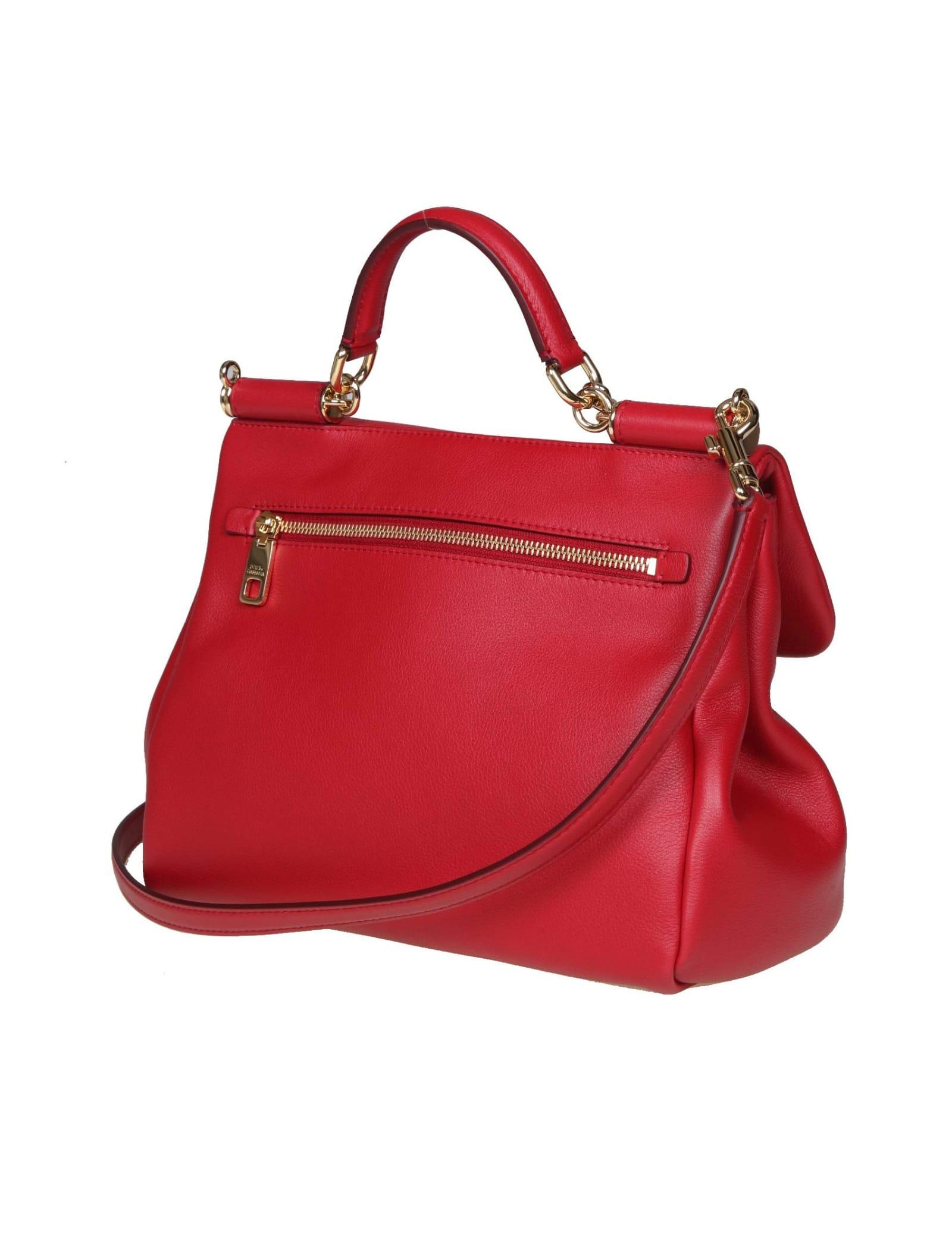 Dolce & Gabbana Handbag In Soft Leather in Red | Lyst
