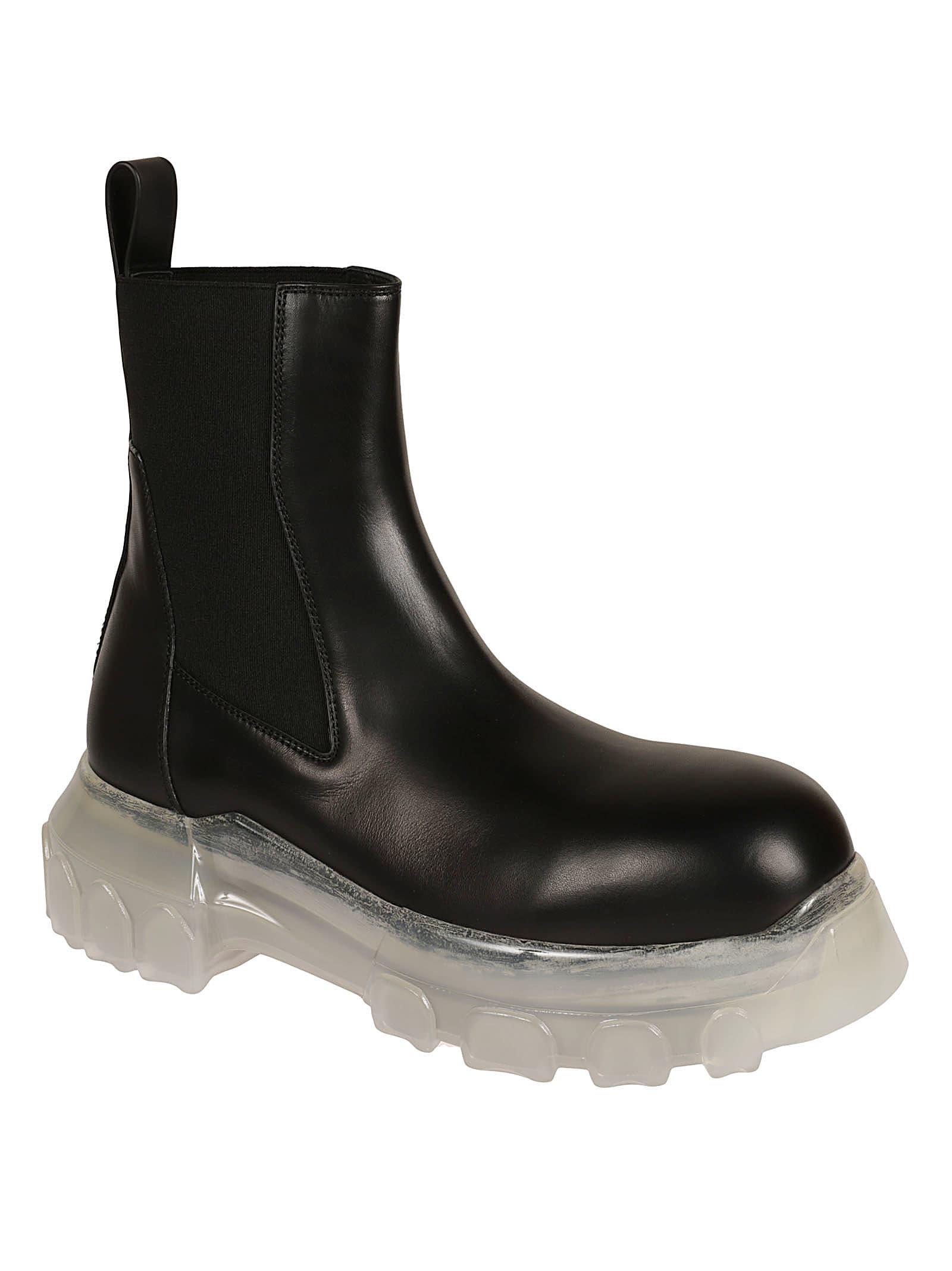 Rick Owens Beatle Bozo Tractor Boots in Black | Lyst