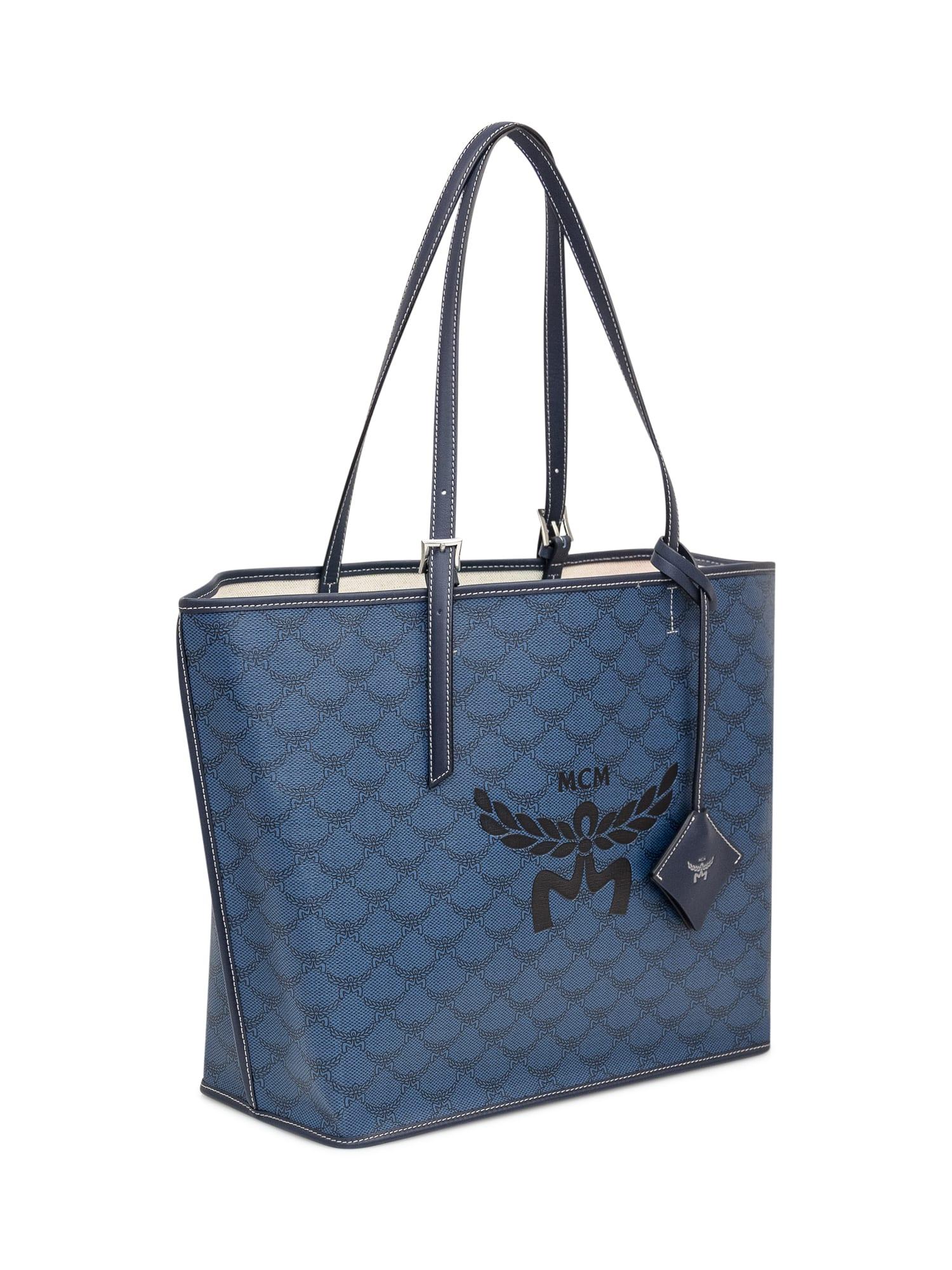 MCM Himmel Shopper Lauretos in Blue Lyst UK