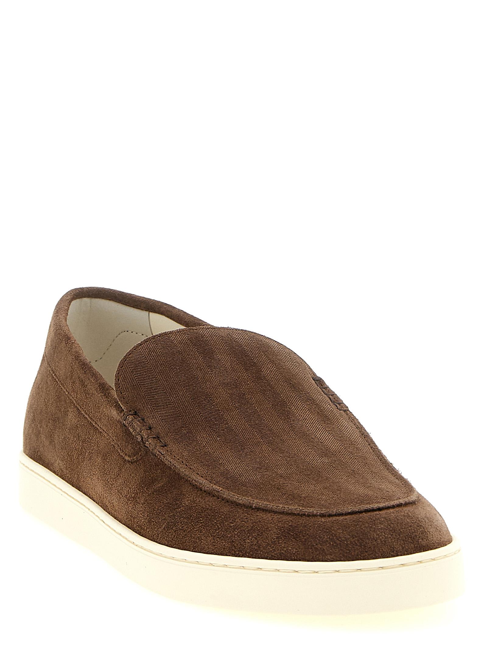 Brunello Cucinelli Brown Calfskin Slip-On Men\'s Loafers Brunello Cucinelli Men main image 2