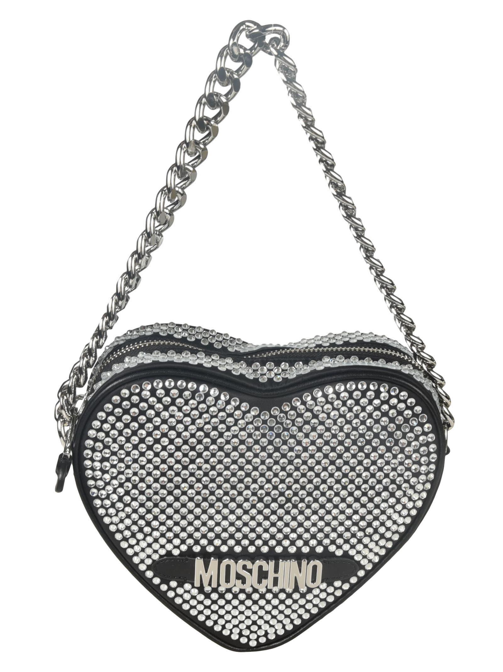 Moschino heart chain discount bag