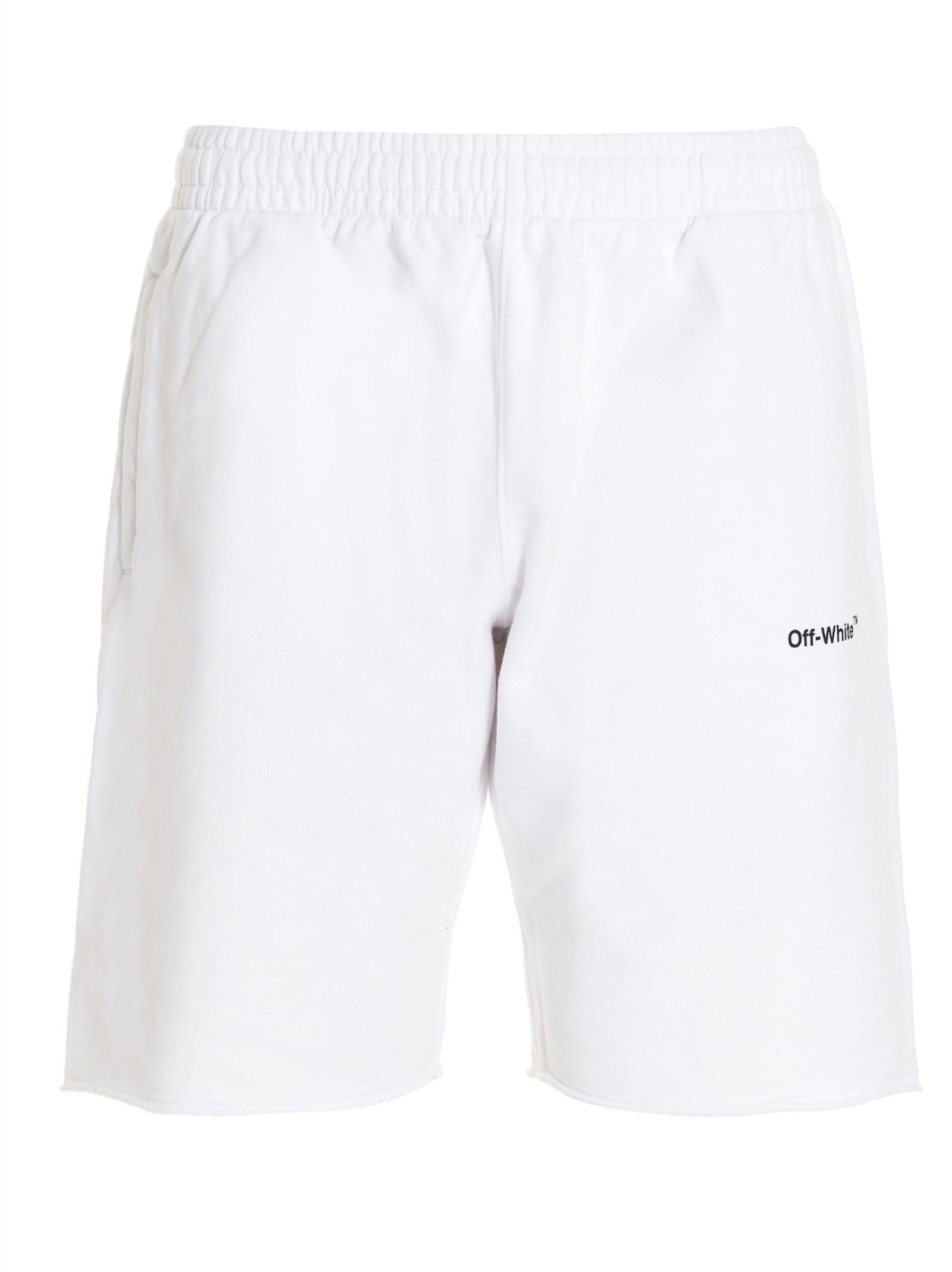 Off-White c/o Virgil Abloh caravaggio Bermuda Shorts in White for Men | Lyst