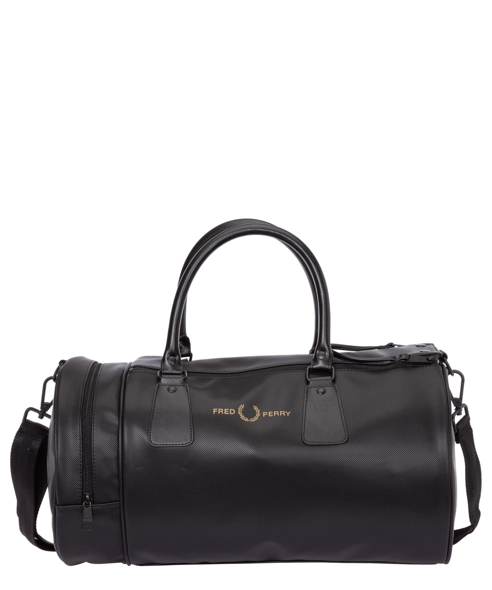 Fred Perry Duffle Bag in Black for Men | Lyst