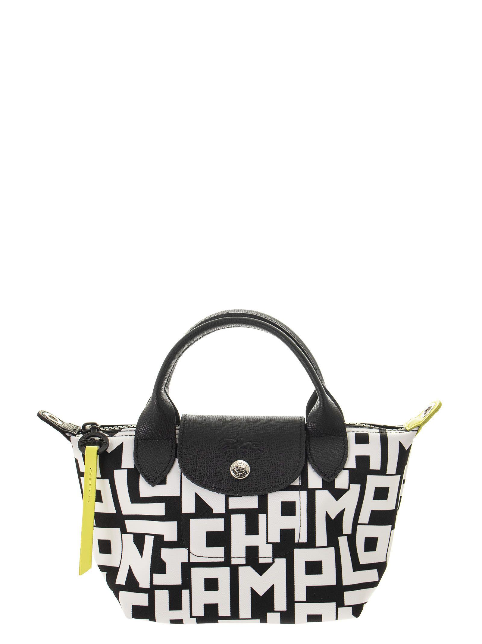 Longchamp Ladies Le Pliage Top Handle Bag M-Black 