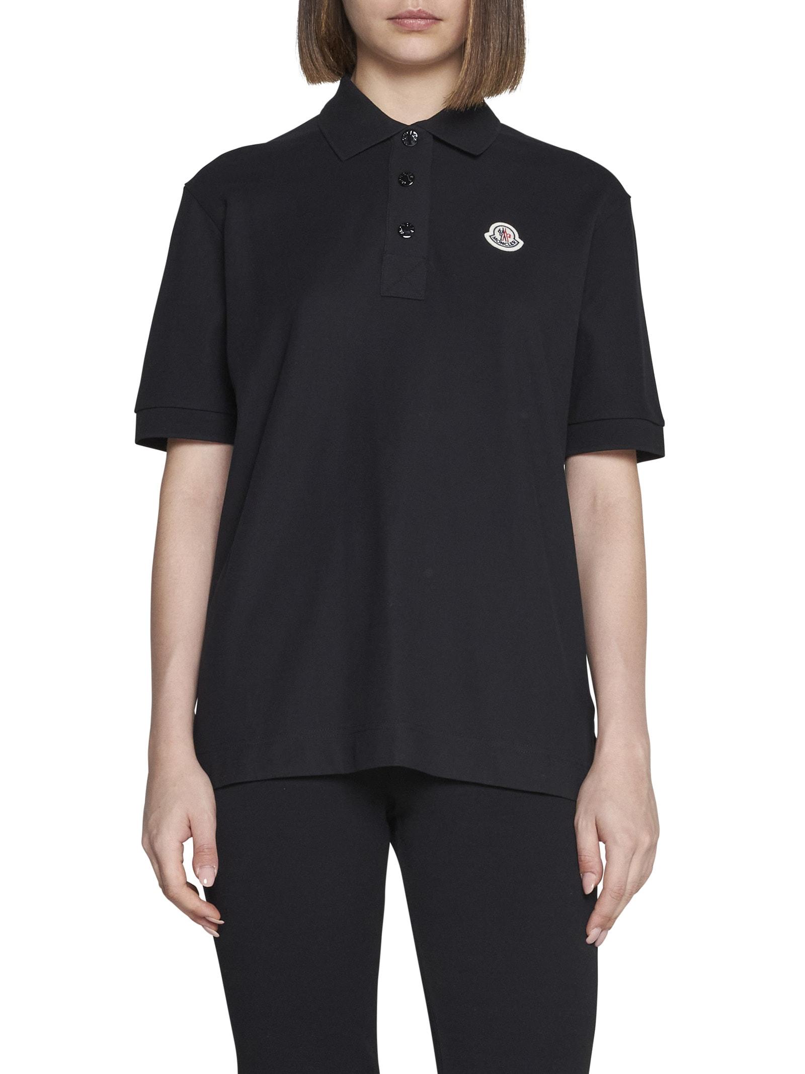 Moncler Polo Shirt in Nero (Black) - Save 12% | Lyst