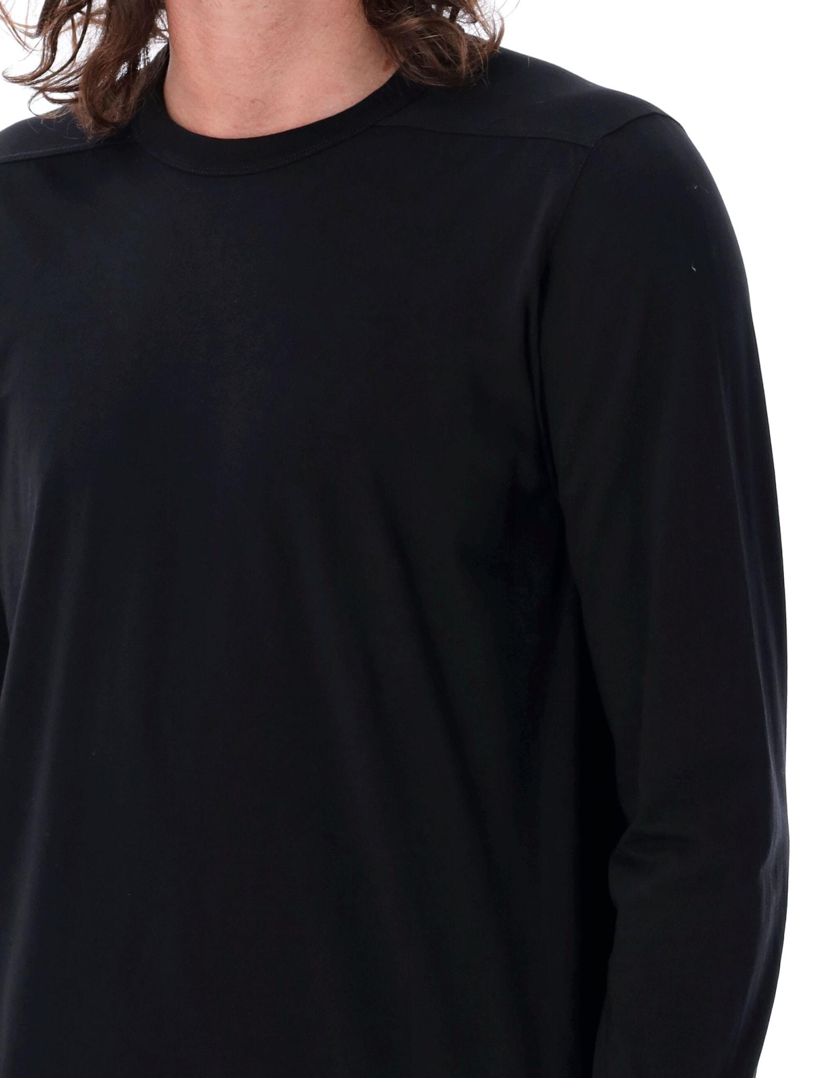 Rick Owens Level T Long-sleeved T-shirt in Black for Men | Lyst