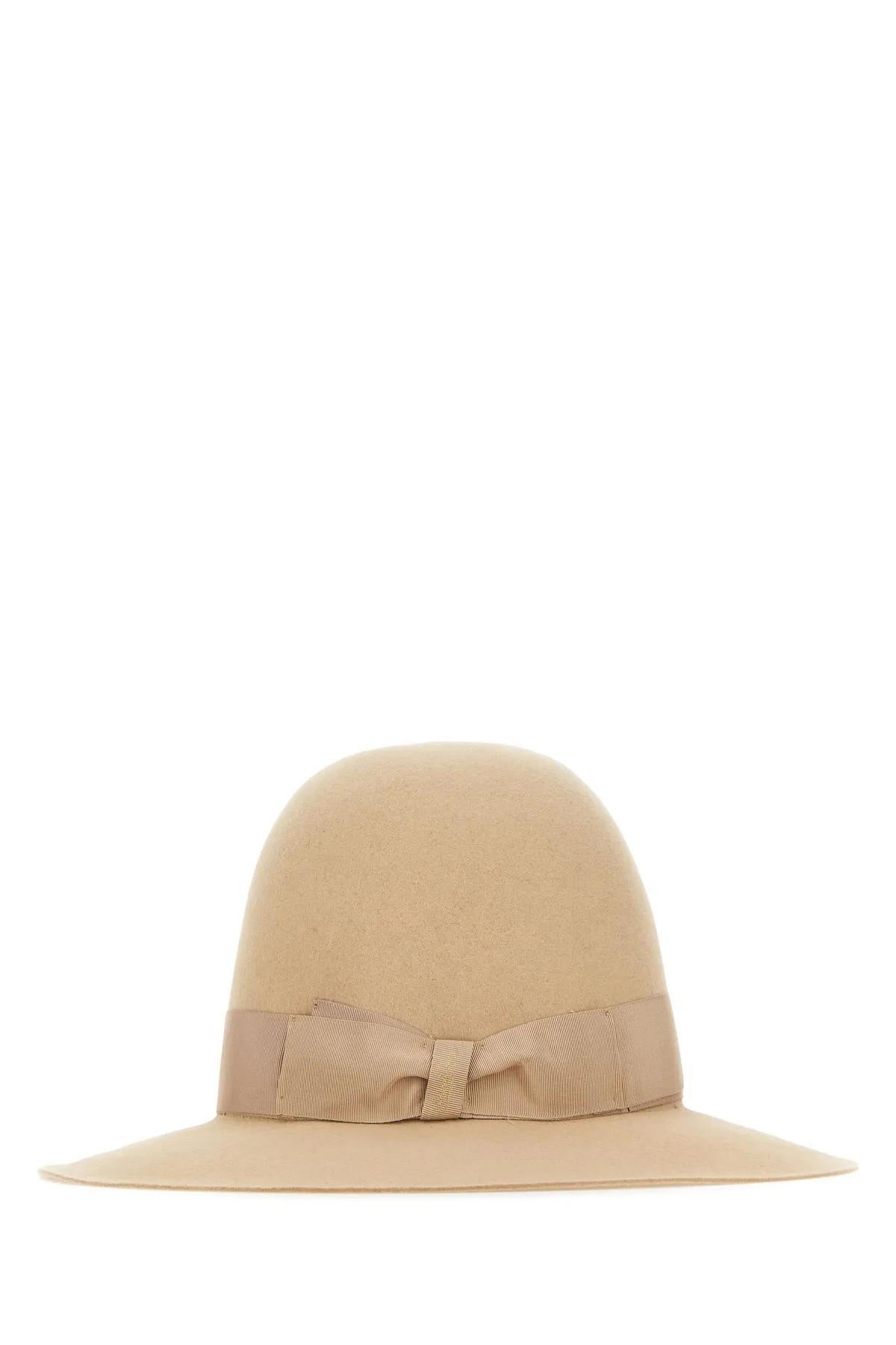 Borsalino Powder Pink Velour Alessandria Hat in Natural | Lyst UK