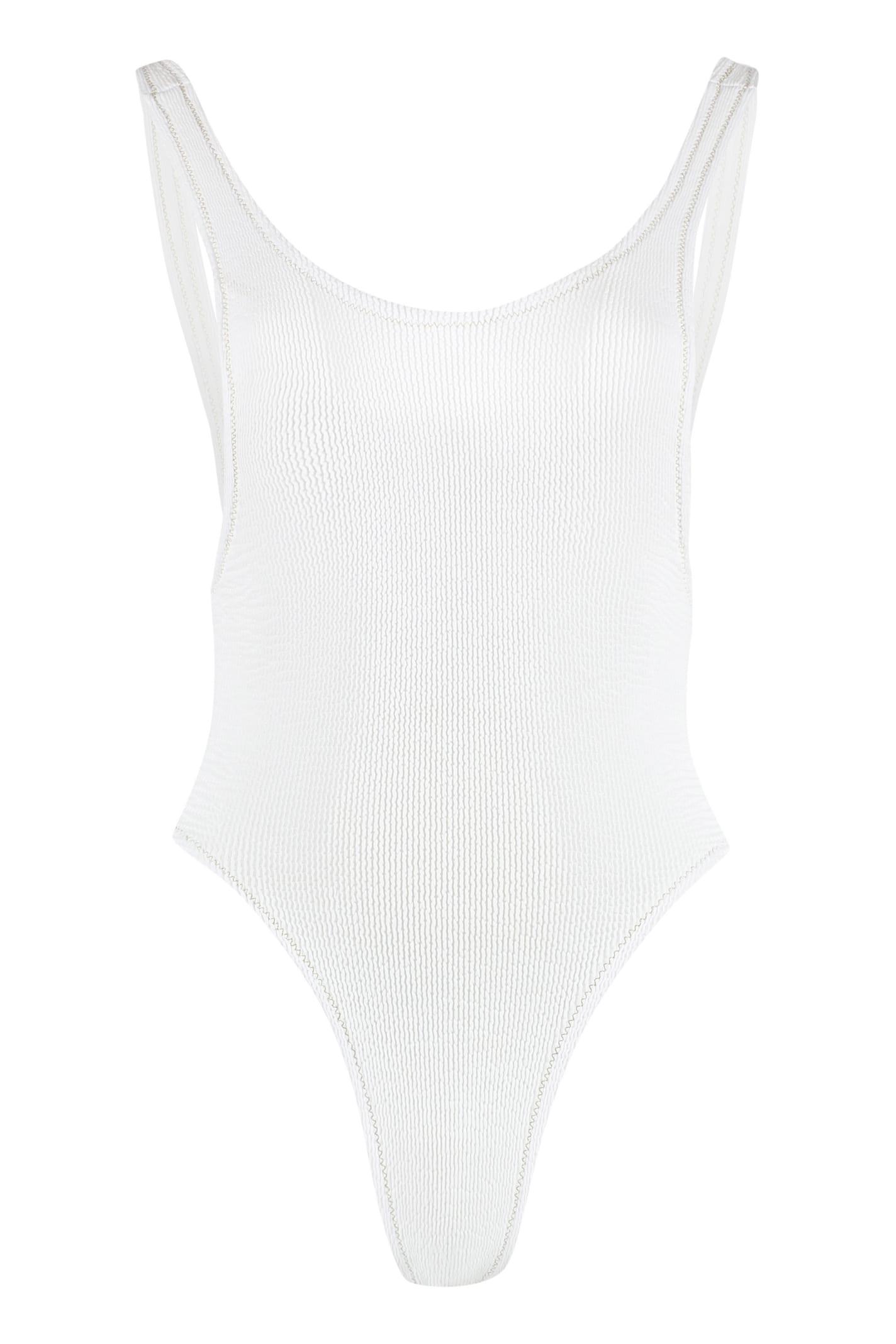 Reina Olga Ruby One-piece Swimsuit in White | Lyst