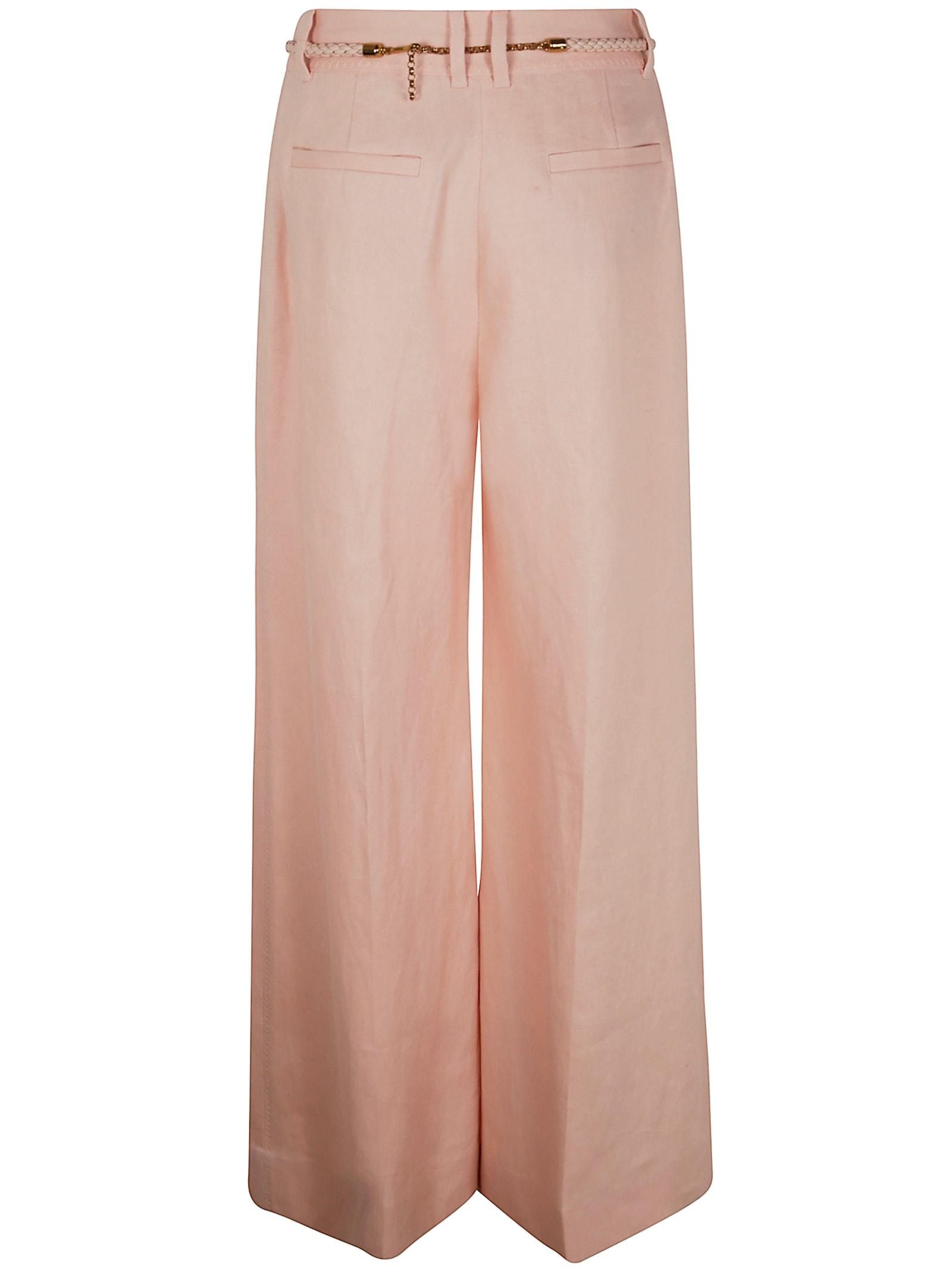 【送料&関税込】Zimmermann Cream Linen Illuminate Wide-leg P ZIMMERMANN Illuminate wide-leg linen trousers | Harvey Nichols