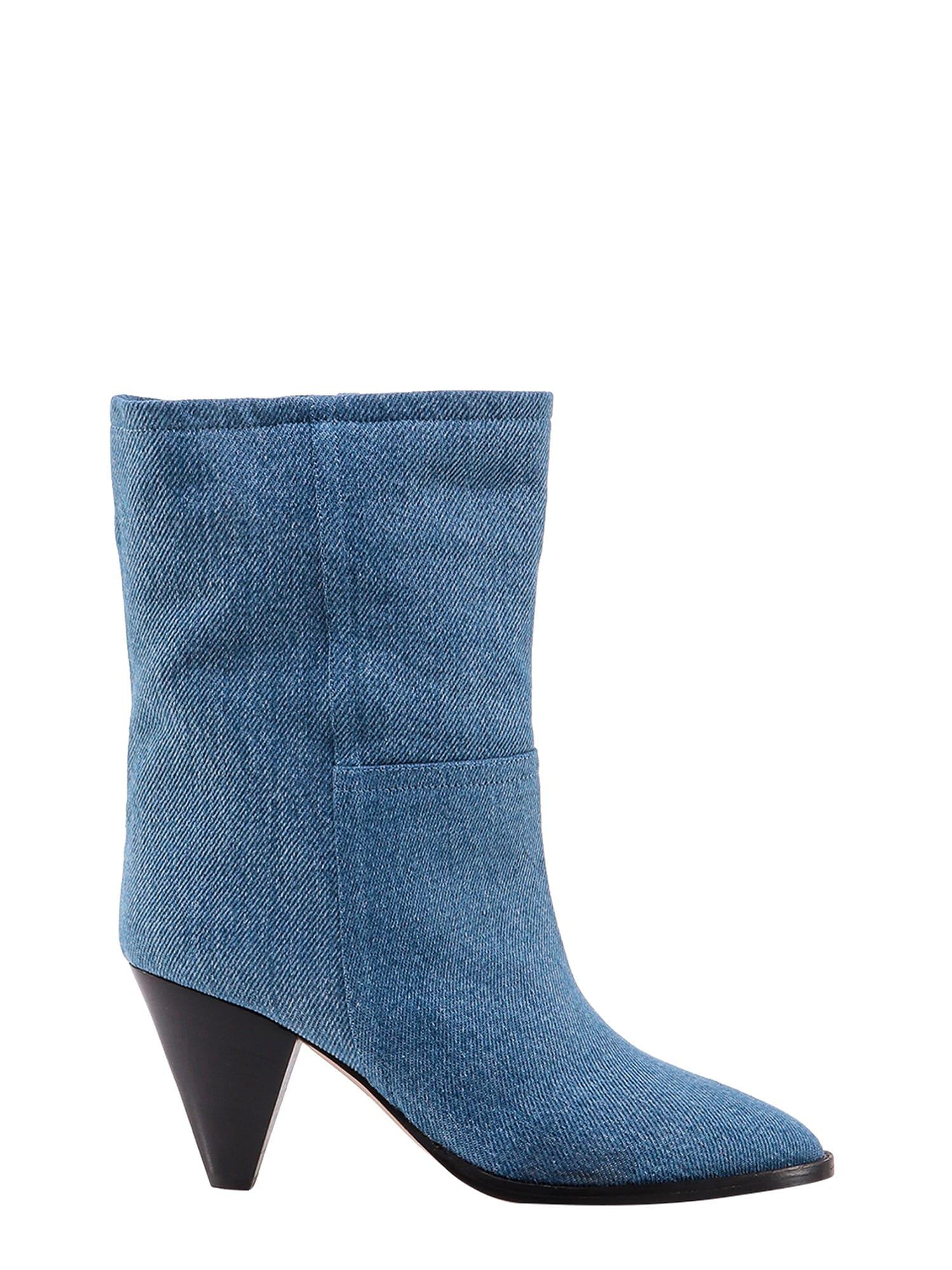 Isabel Marant Rouxa Ankle Boots in Blue | Lyst