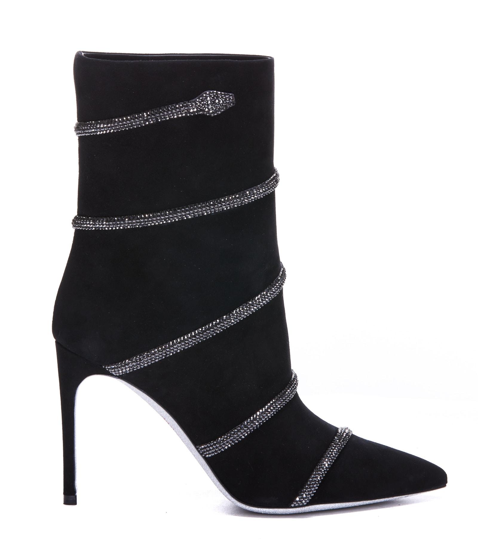 rene caovilla cleo black