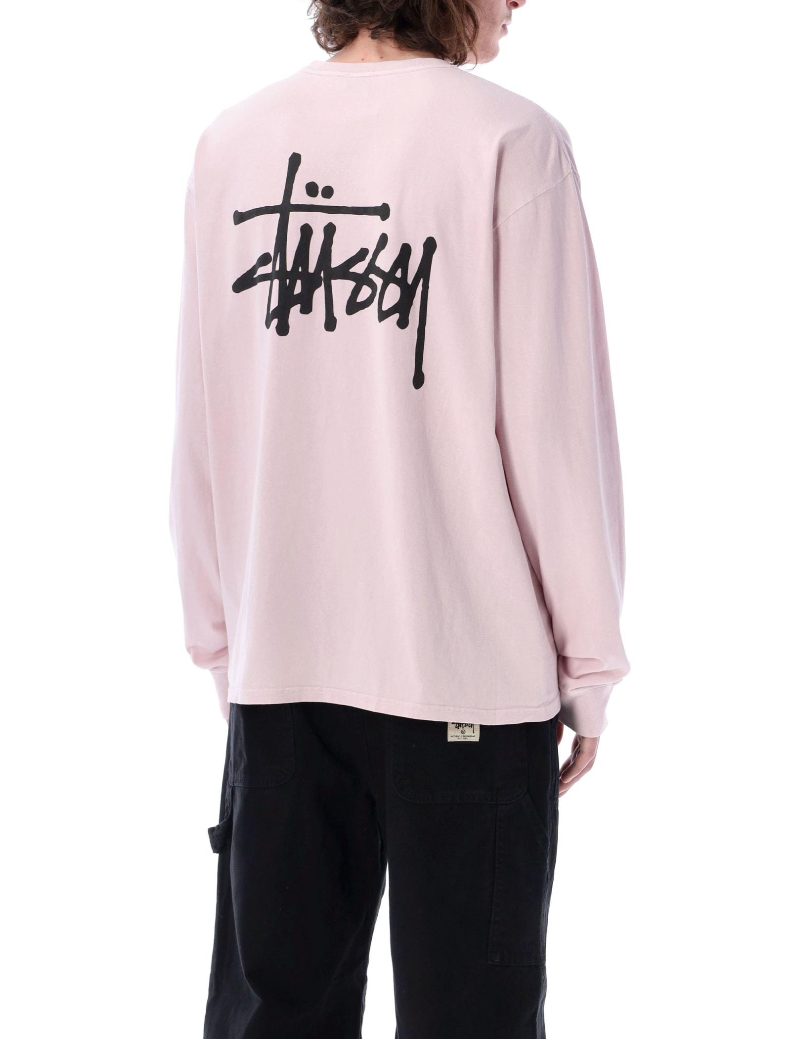 Stussy basic sales tee pink