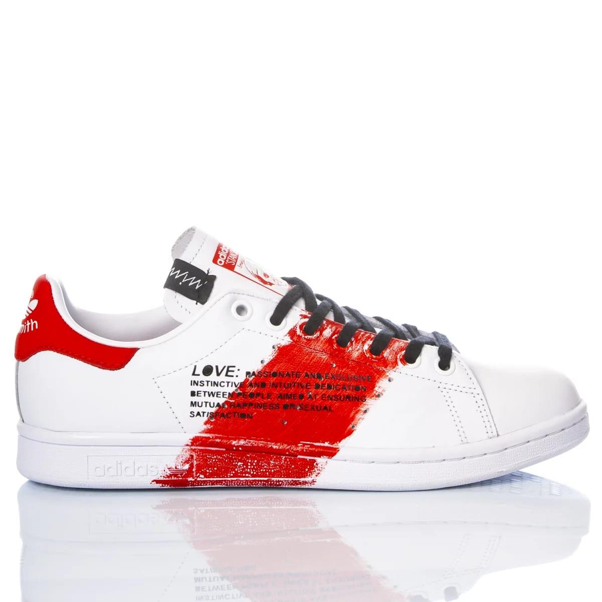 adidas stan smith red fur