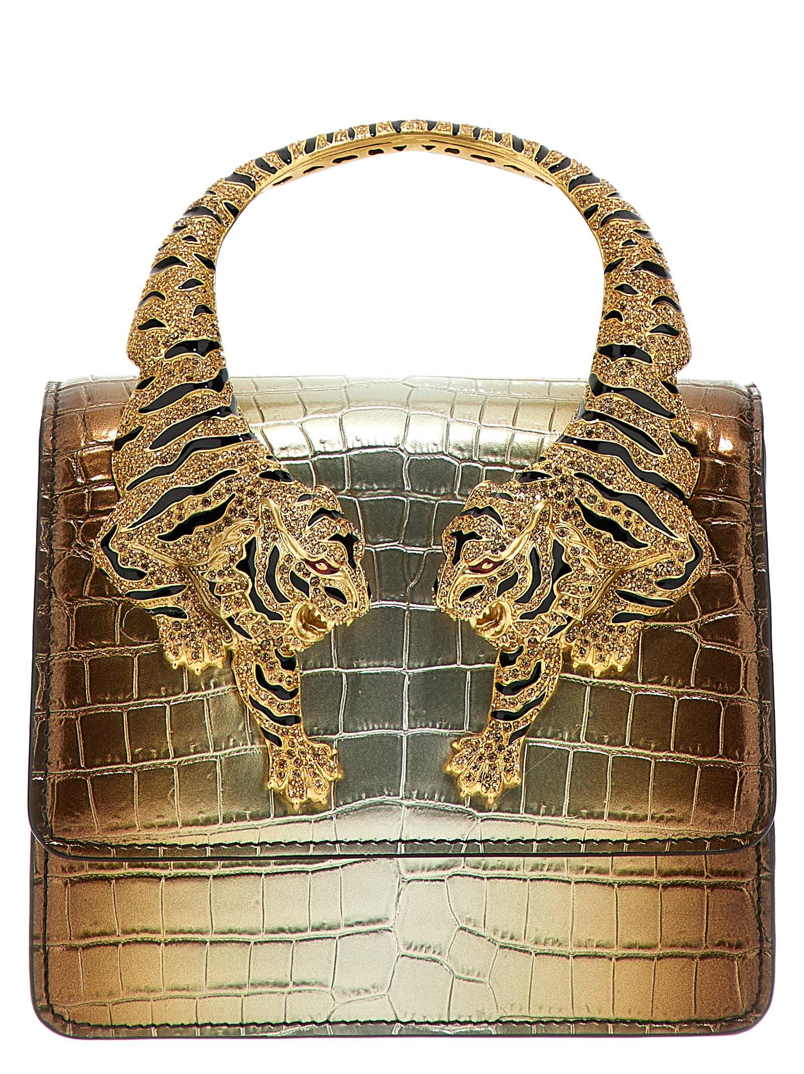 Roberto Cavalli 'Roar' Medium Handbag in Metallic Lyst UK