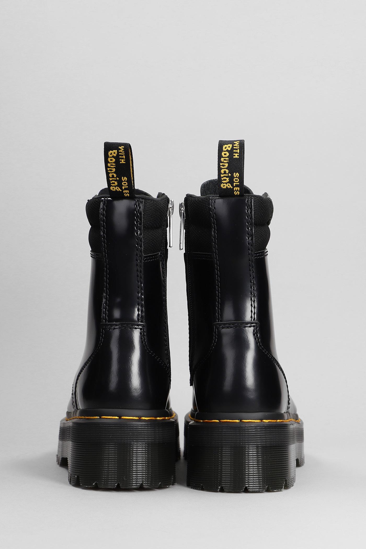 Dr. Martens Jadon Hdw Ii Combat Boots In Black Leather | Lyst