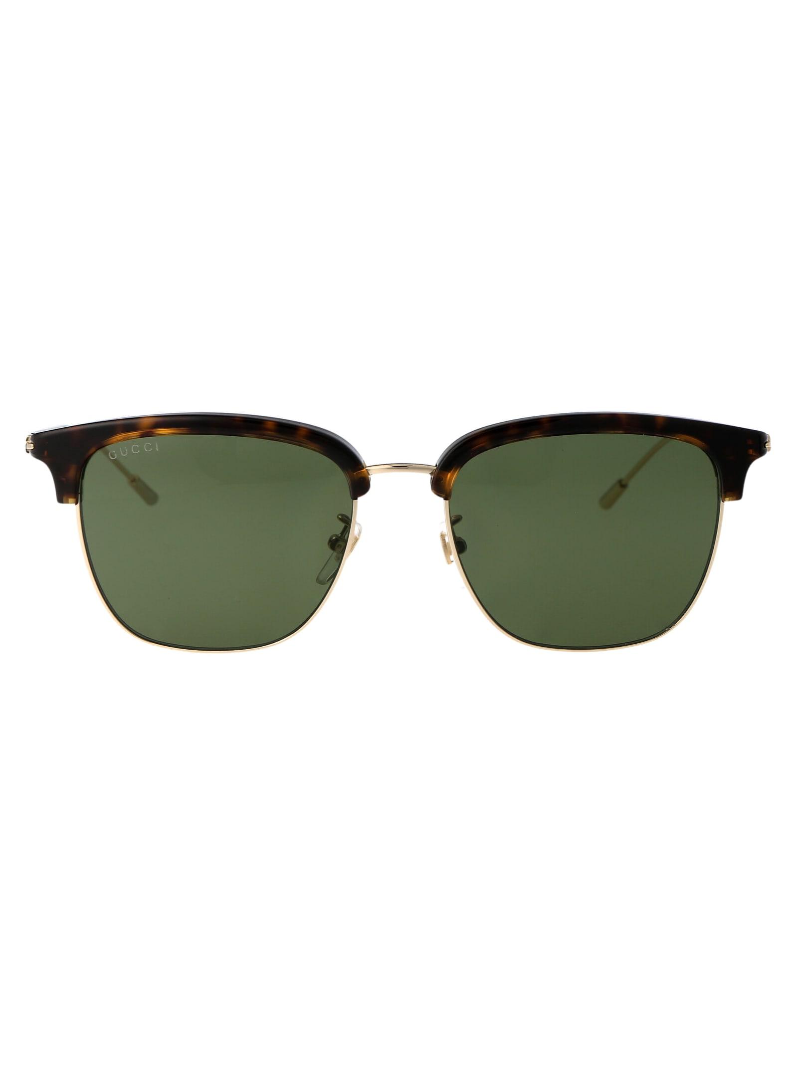 Gucci GG0001S Sunglasses - Black/Green (002)