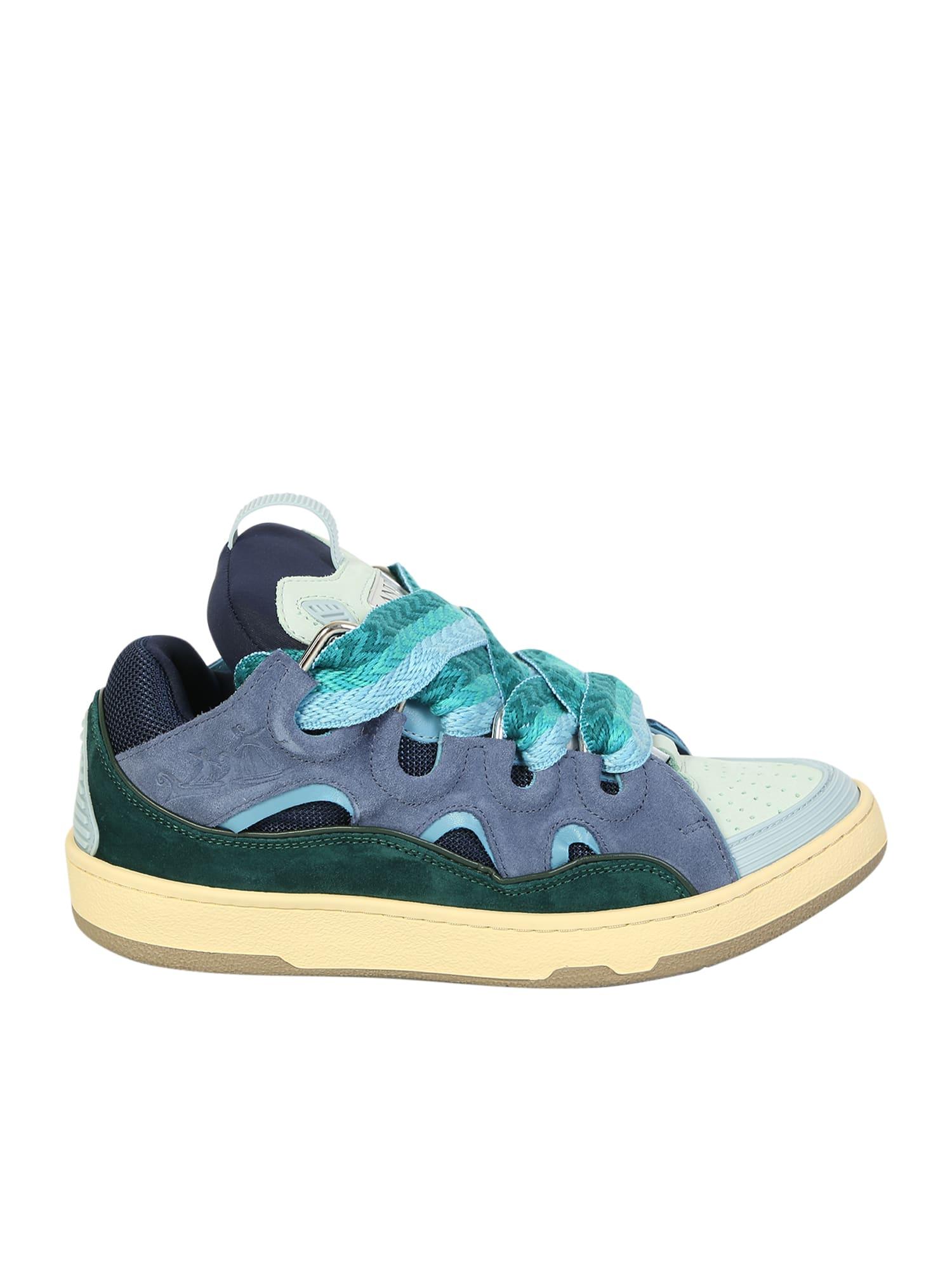 Lanvin Curb Sneakers in Blue for Men | Lyst