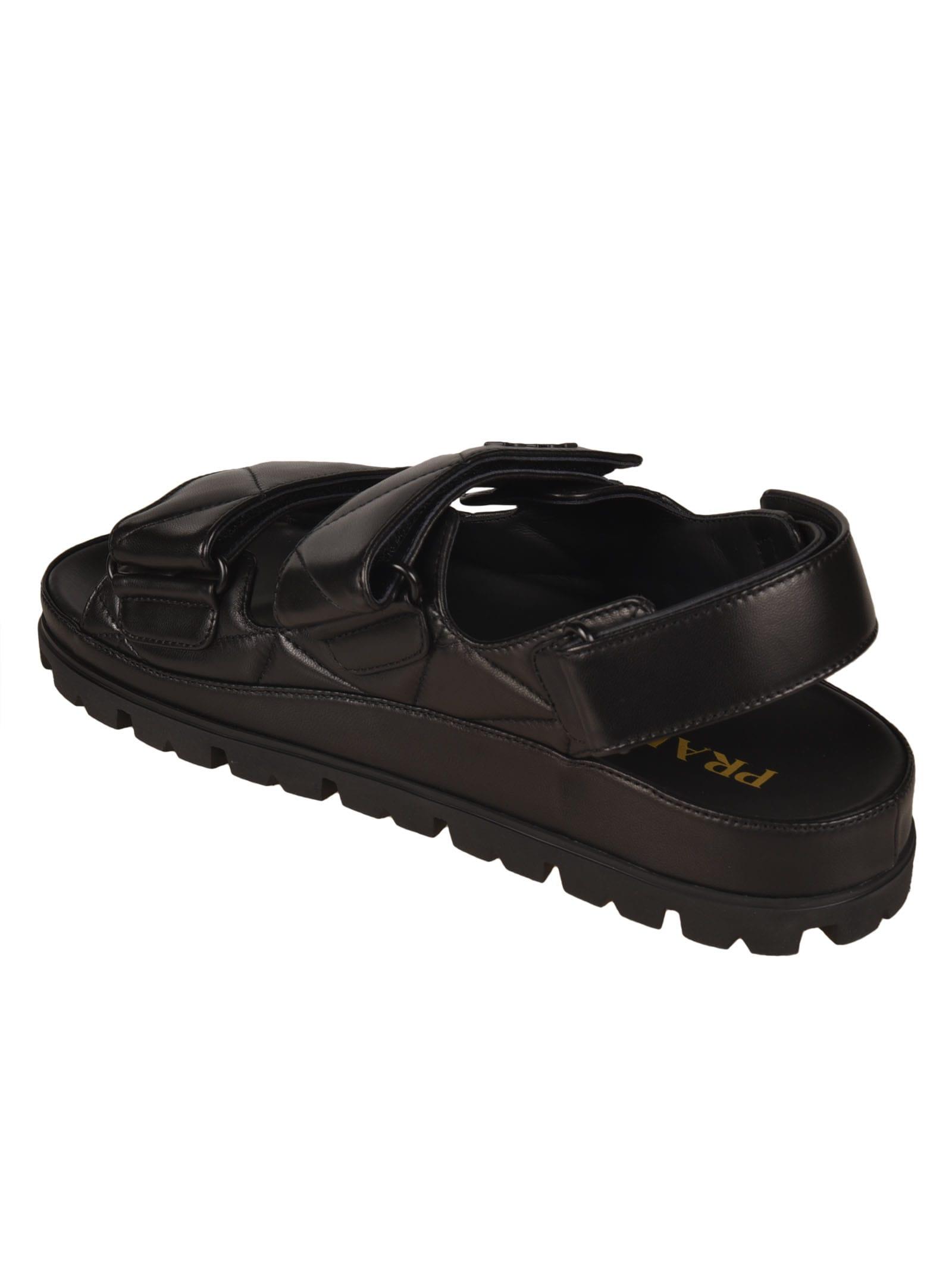 black double strap sandals womens